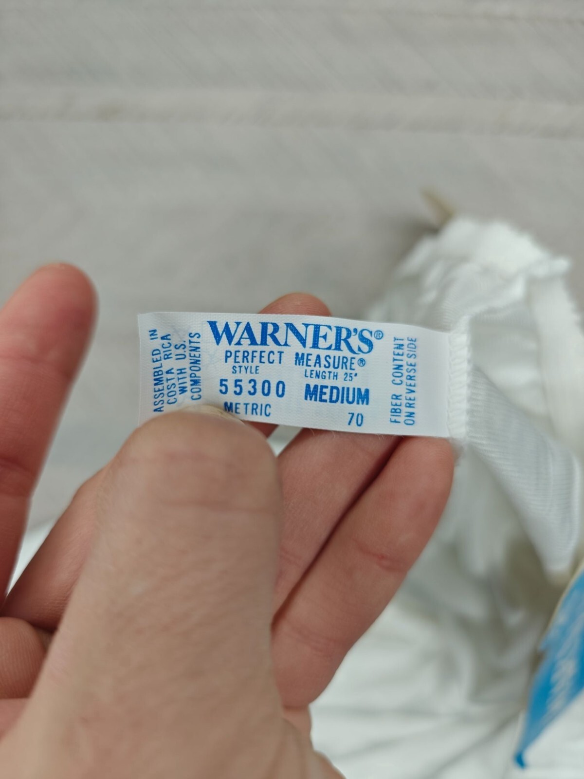 Vintage Warners Perfect Measure 25″ A-Line Half Slip Sz M Antron Nylon White NEW