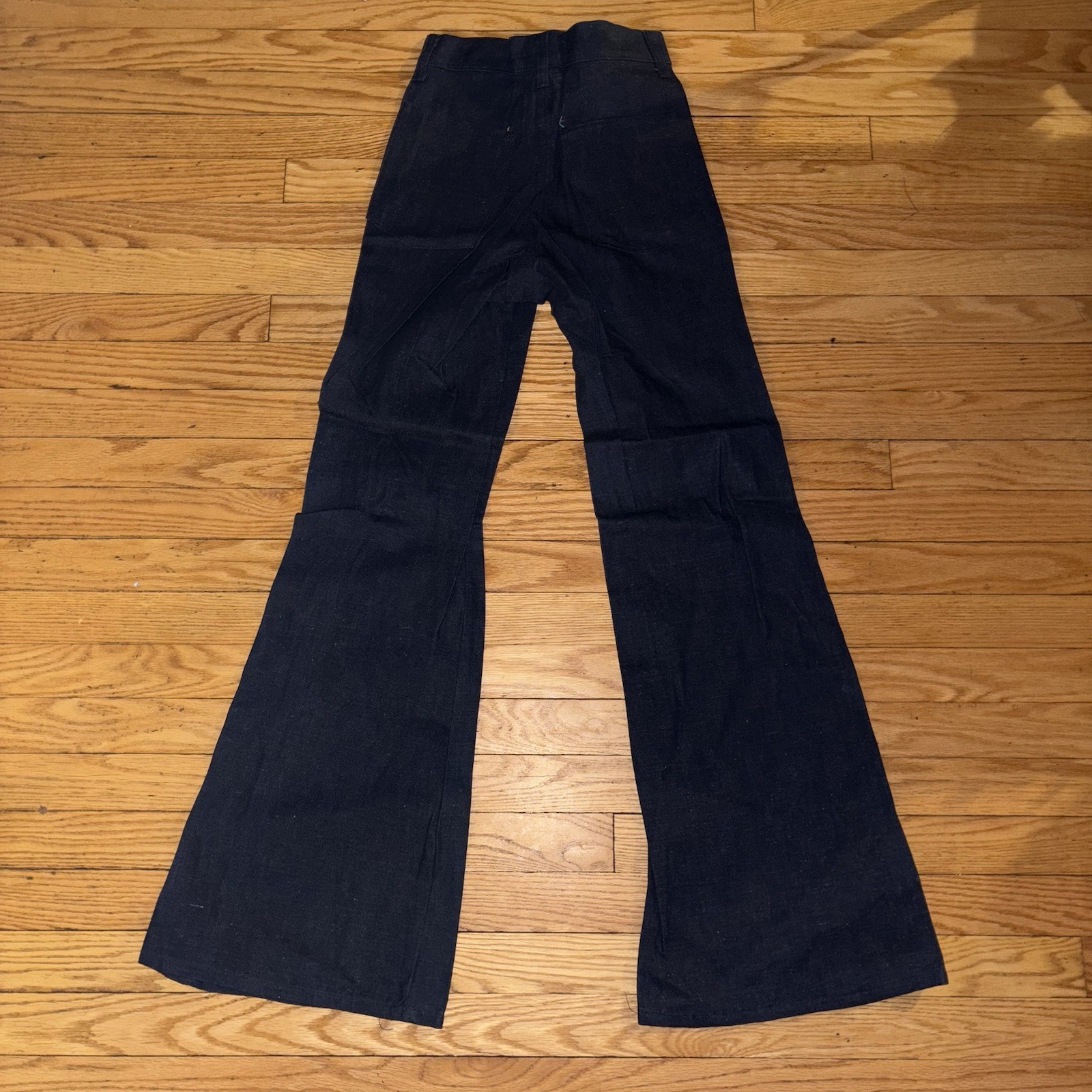 Vtg 70s Bell Bottom DEE CEE Rapper Flare Jeans Denim Dead Stock Size 27×32 NEW