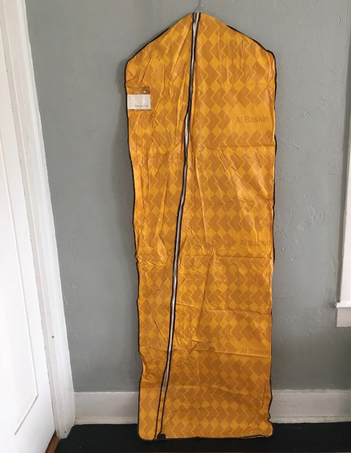 Vintage Dress Gown Storage Garment Bag Vinyl EXTRA LONG 68” Al Baskin NEELY