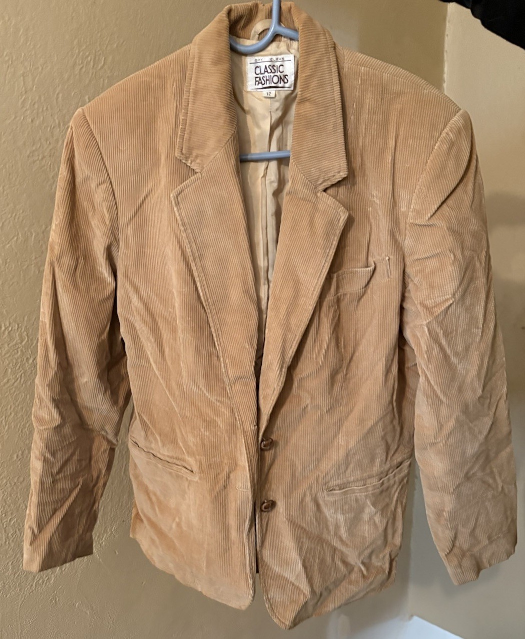 Classic Fashions 100% COTTON Blazer Size 12