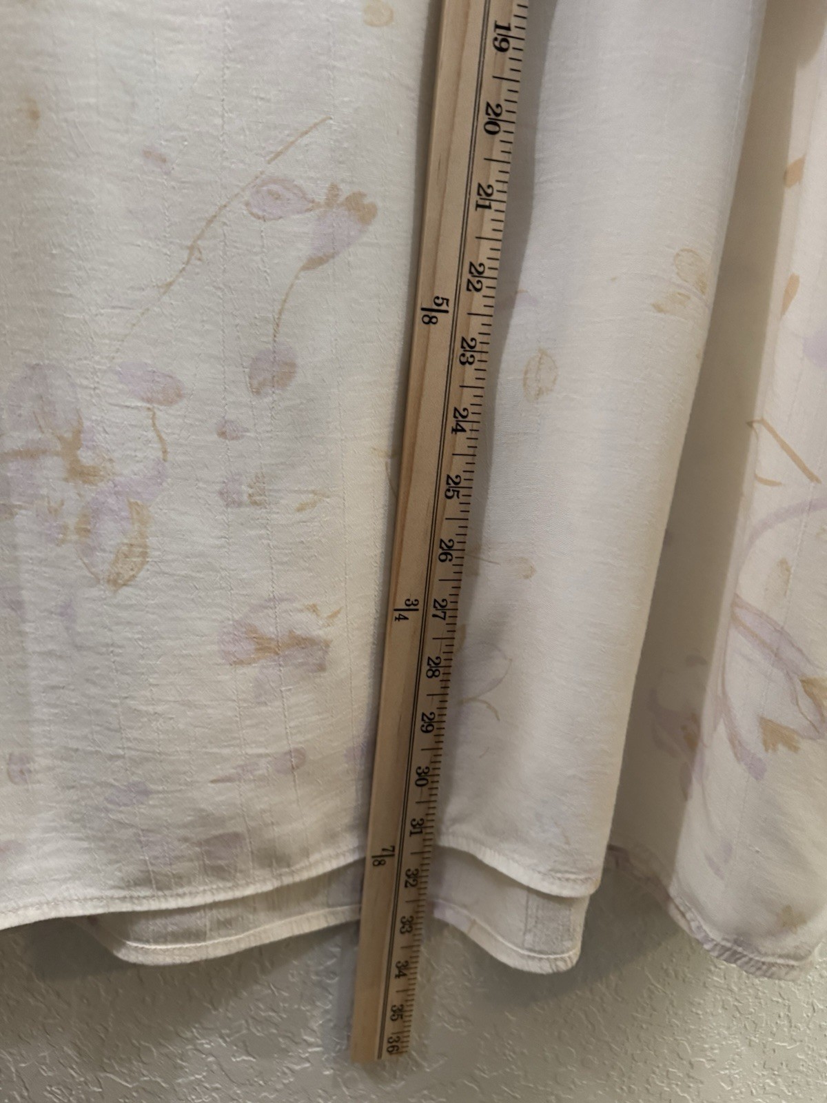 Vintage Floral Rayon Midi Skirt Cottagecore Boho Size 18