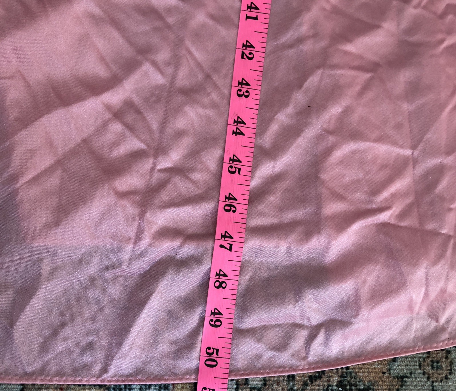 Vtg 70s Olga Pink Nylon Nightgown Lace Inset Empire Waist Long Full Sweep Medium