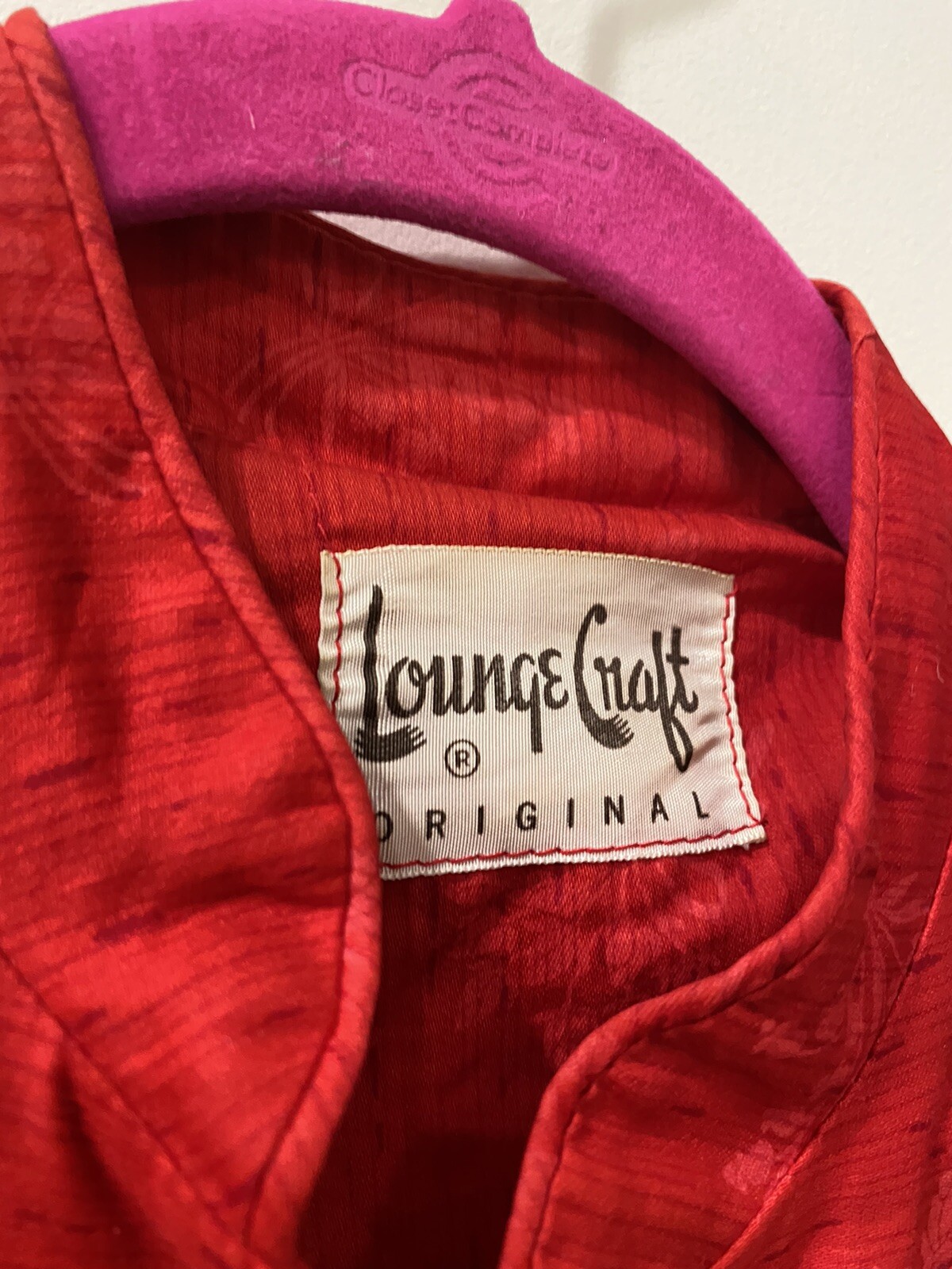 LOUNGE CRAFT 60s 70s VINTAGE SET RED FLORAL XS