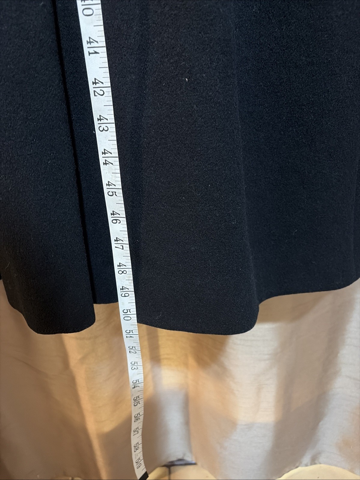 VTG Evan Picone Long 100% Wool Double Breasted Coat Women’s Medium Black (8?)