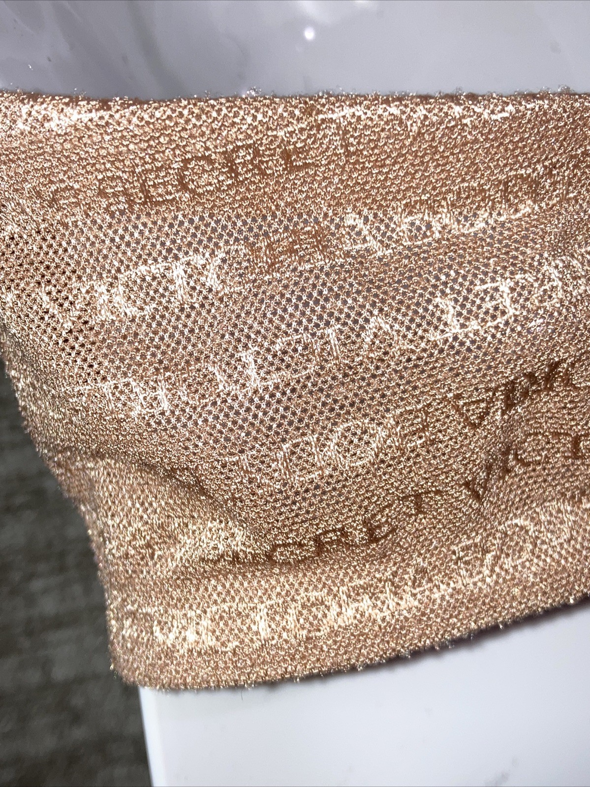 Vintage Victoria’s Secret Logo Signature Bra 34D Unlined Full Coverage Nude Rare