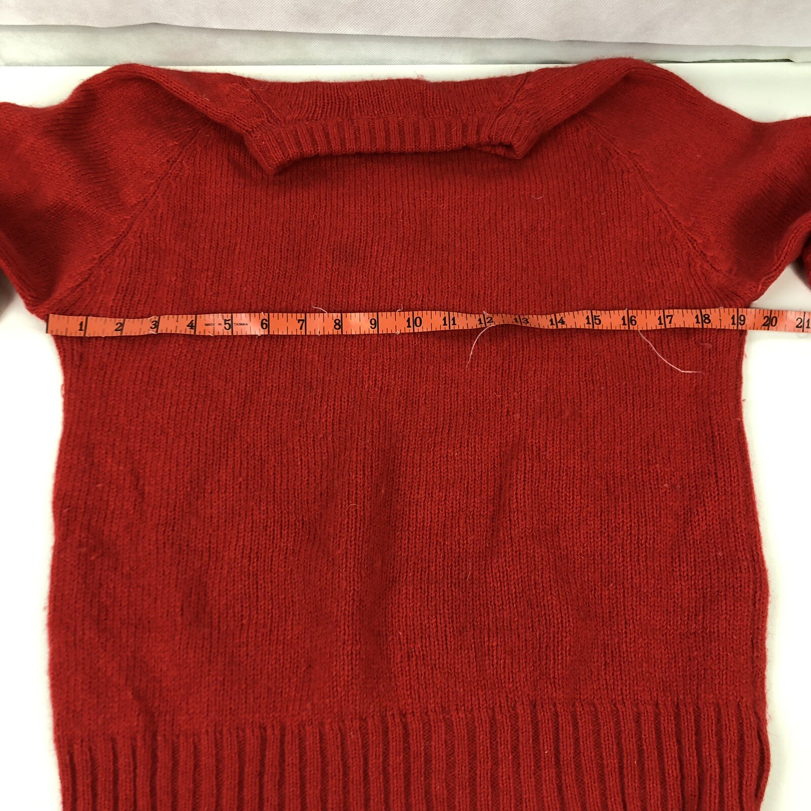 1980s VTG M Red Sweater Wool Blend Pullover Crew Neck McGregor USA Mens Womens