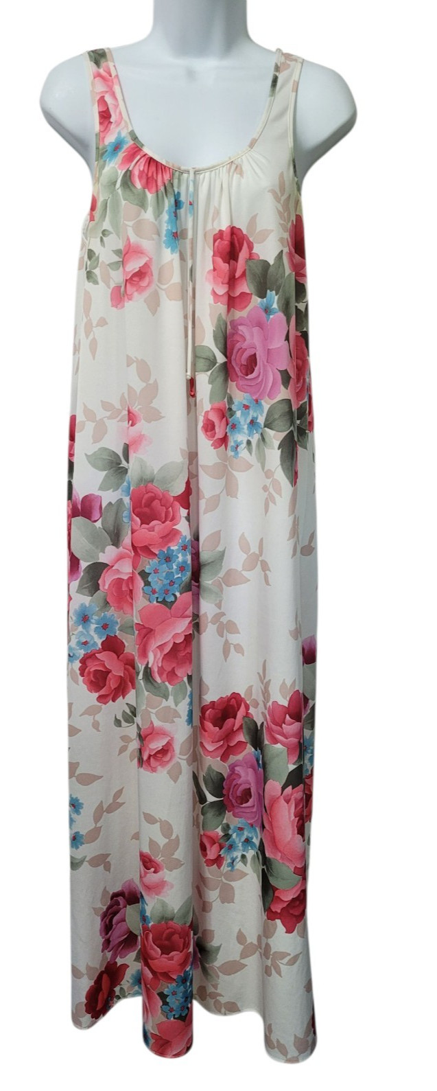 Vintage 60’s Travel-Lite By Boutique Gown M Colorful Fun USA Roses