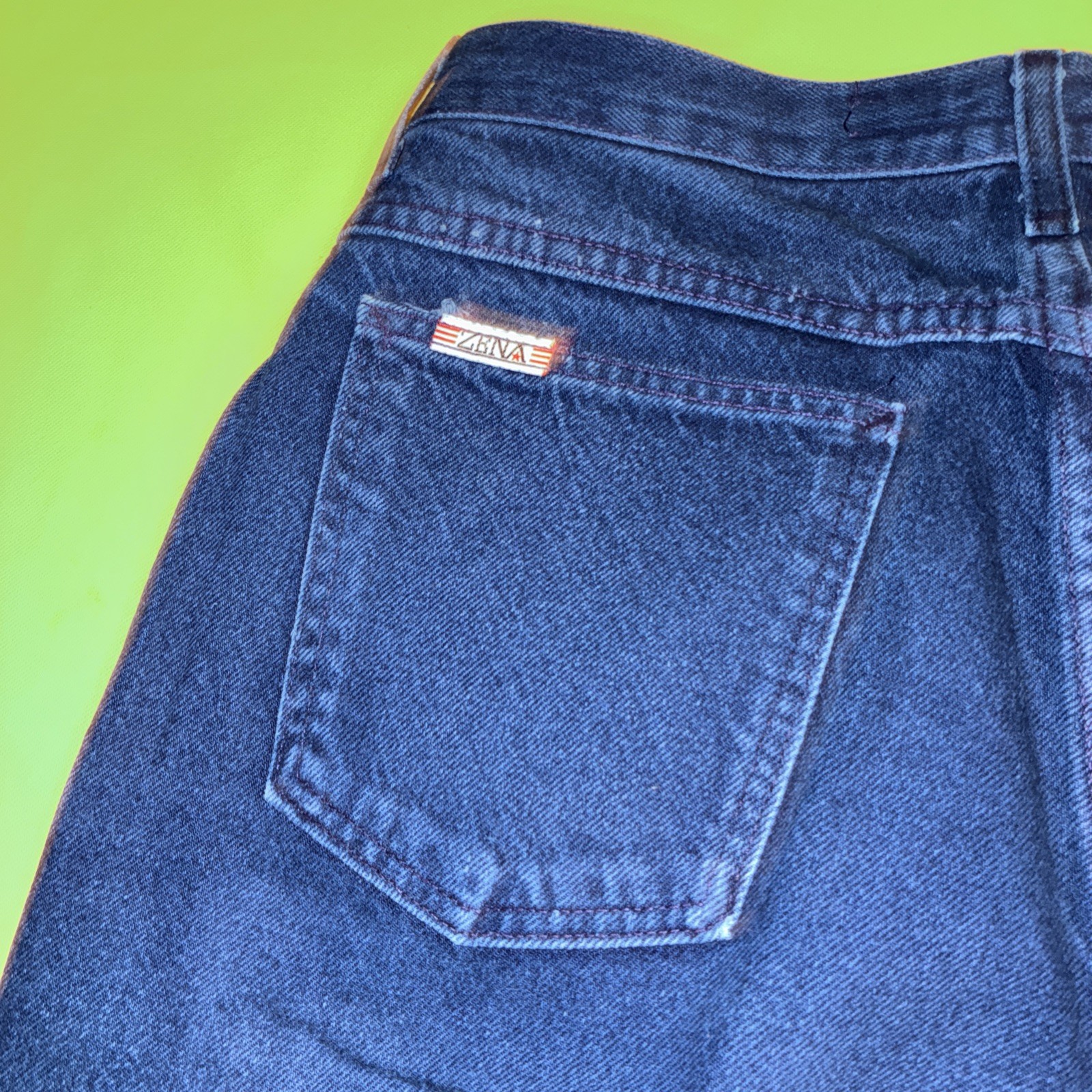 vtg zena jeans 16 missy womens blue jeans high rise