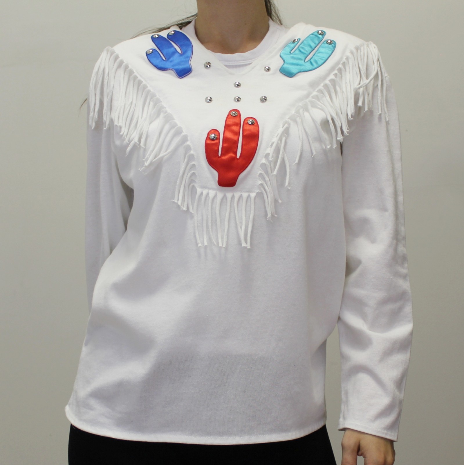 Vintage 80s Western Fringed Long Sleeve by Sas’sa