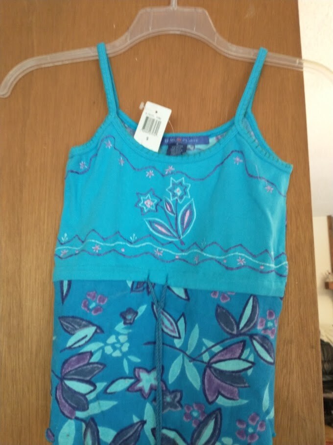 Blue Plate Spaghetti Strap Tank Top Juniors S NWT