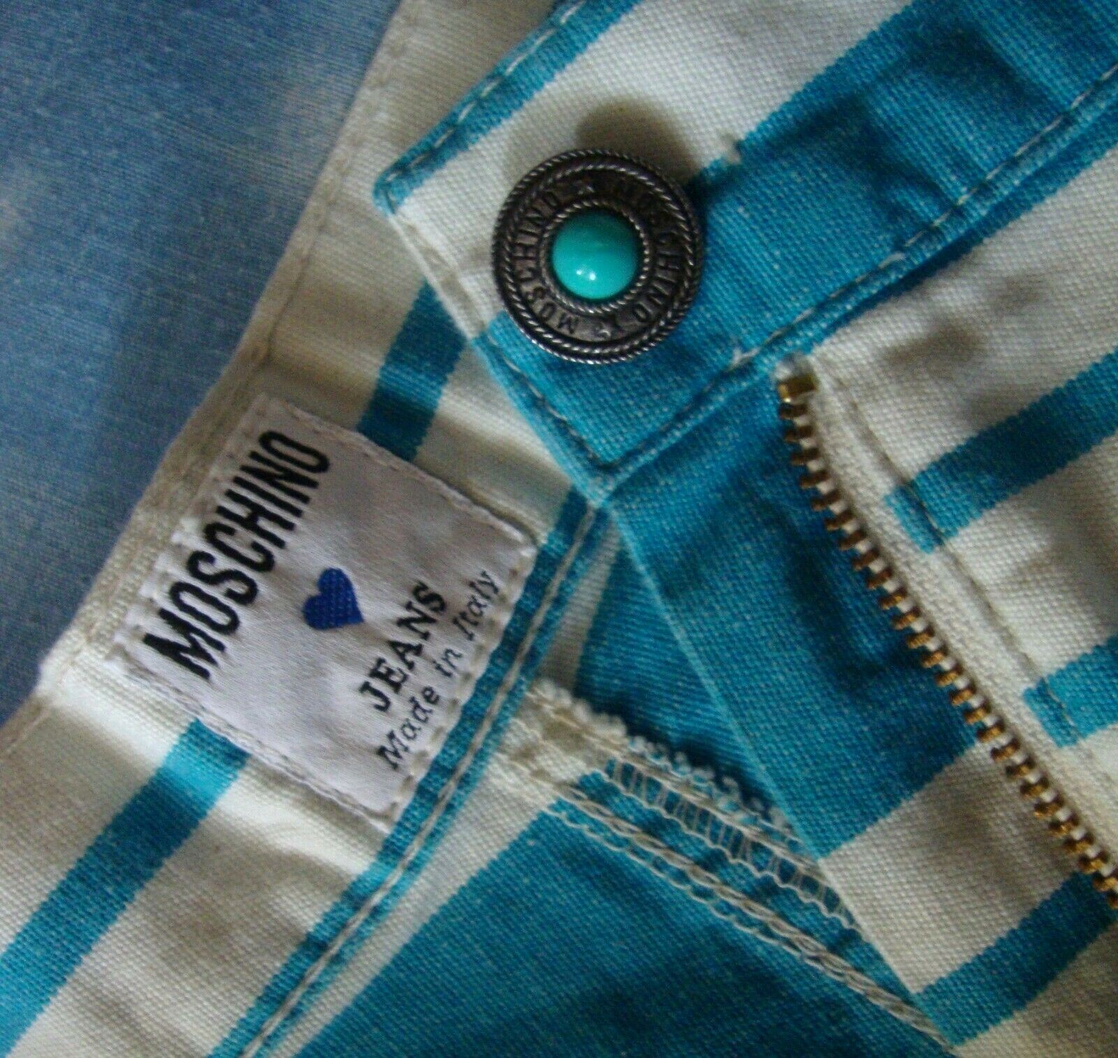 Vintage MOSCHINO jeans skirt made Italy size 46 approx M/L RARE