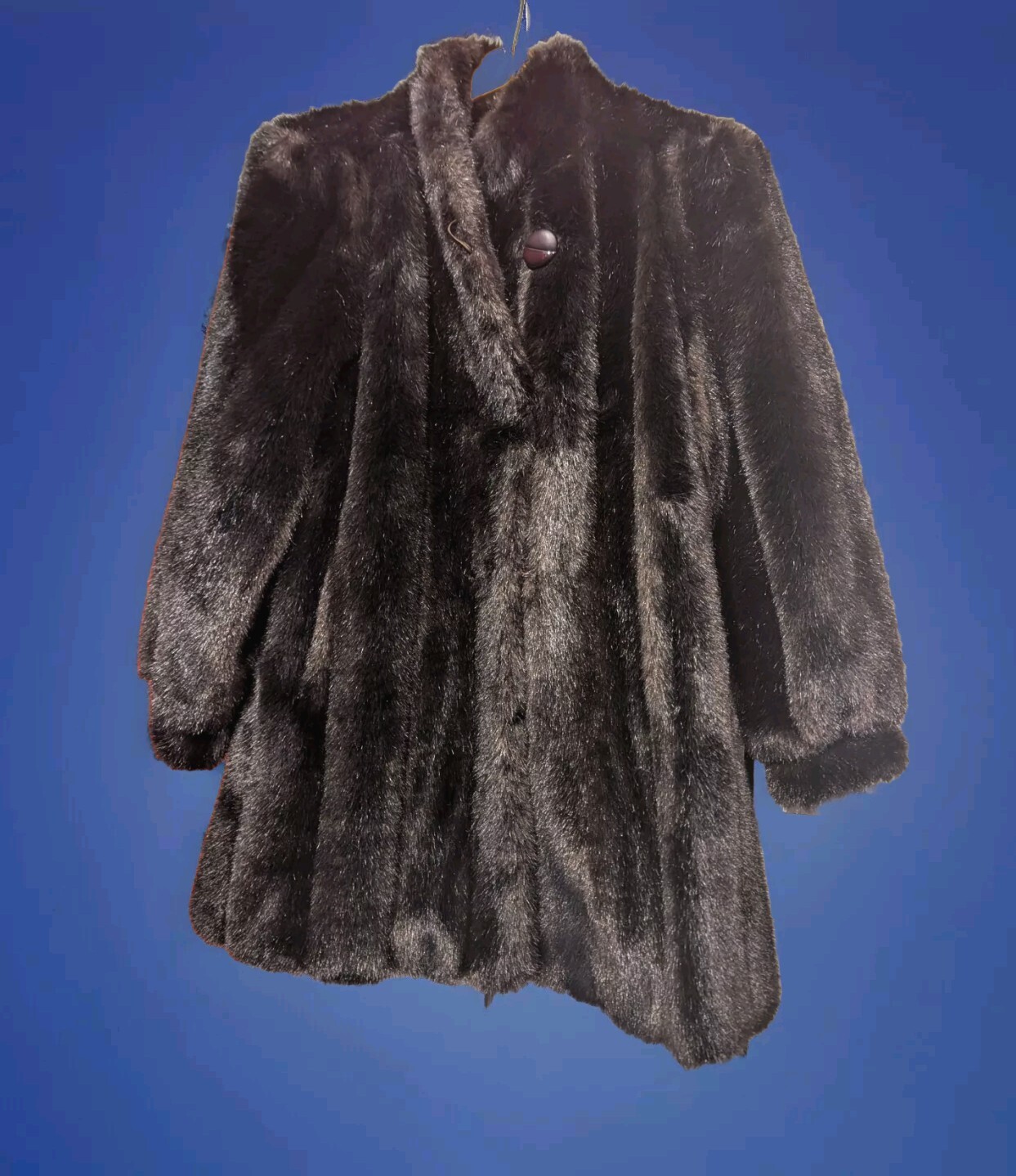 Hillmoor of New York Vintage Rich Brown Faux Fur Women’s Jacket/Coat Size S-M