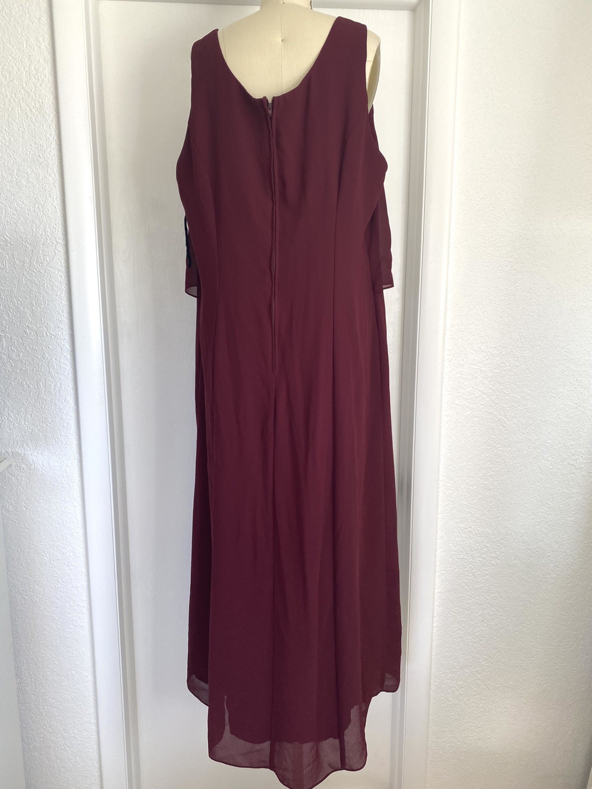Vintage Poly USA Dress XL + Jacket wedding guest Party 2 PC made in USA