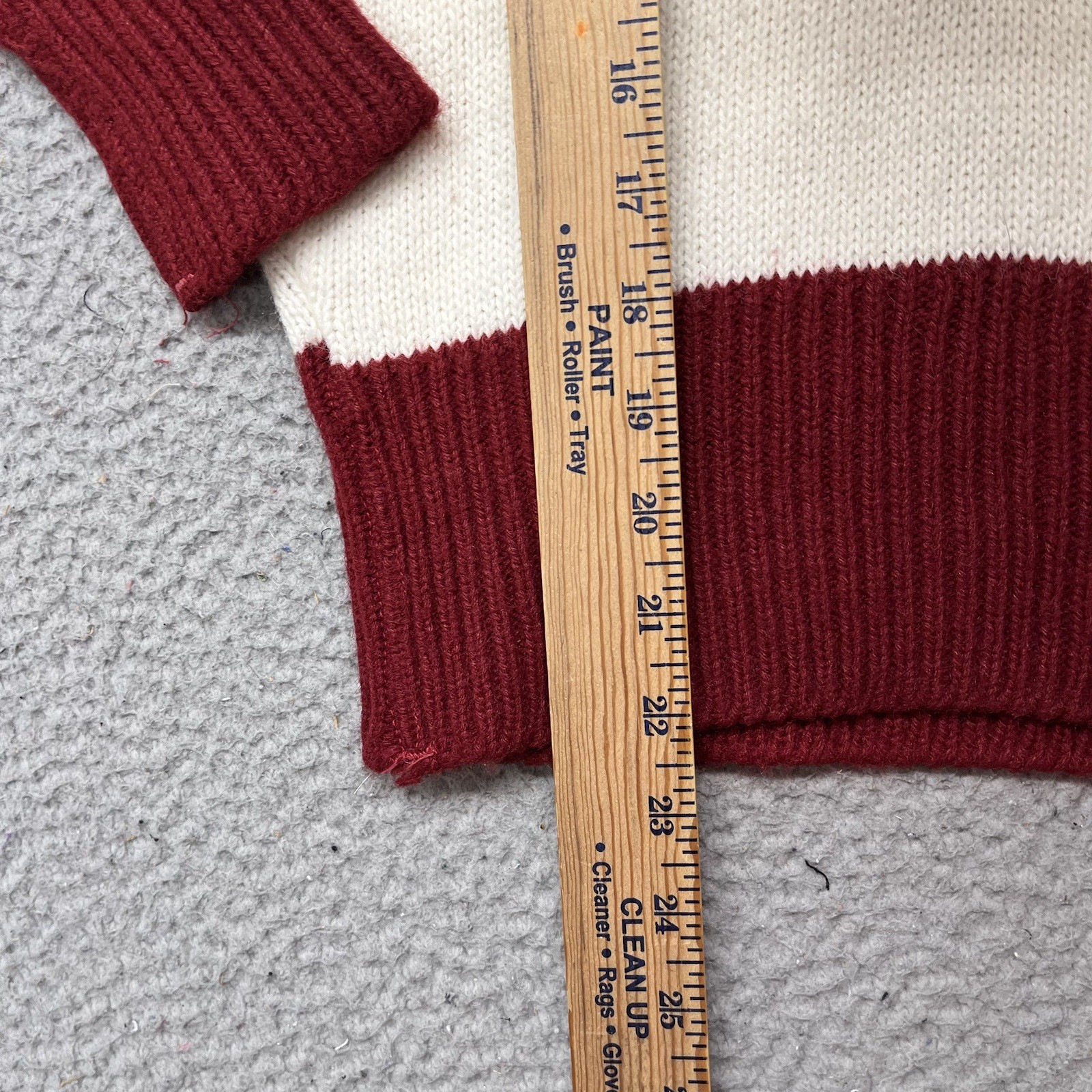 Vtg 70’s Cheerleader Sweater Womens S Varsity Logan Knitting Mills Orlon Acrylic