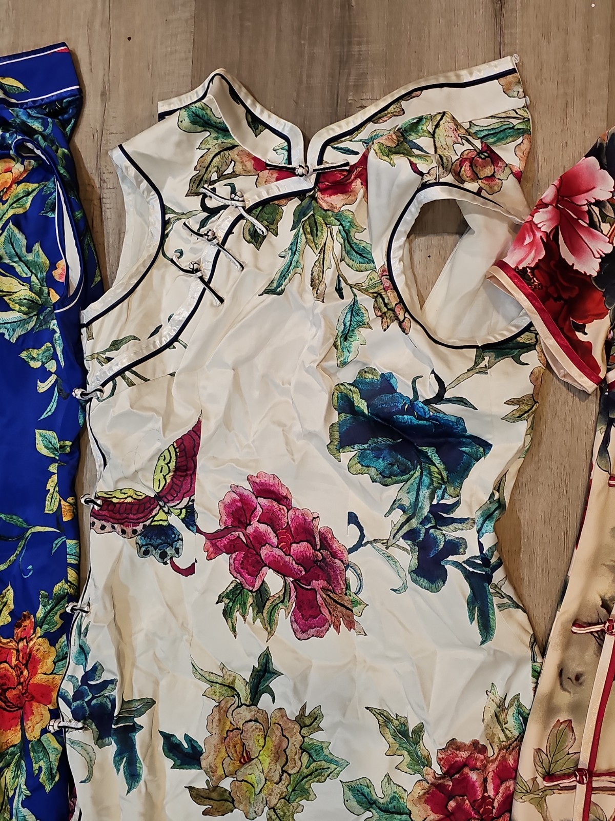 6 – Silk Chinese Cheongsam Dresses Size Large Pre Owned Excellent & 1 XL NWT