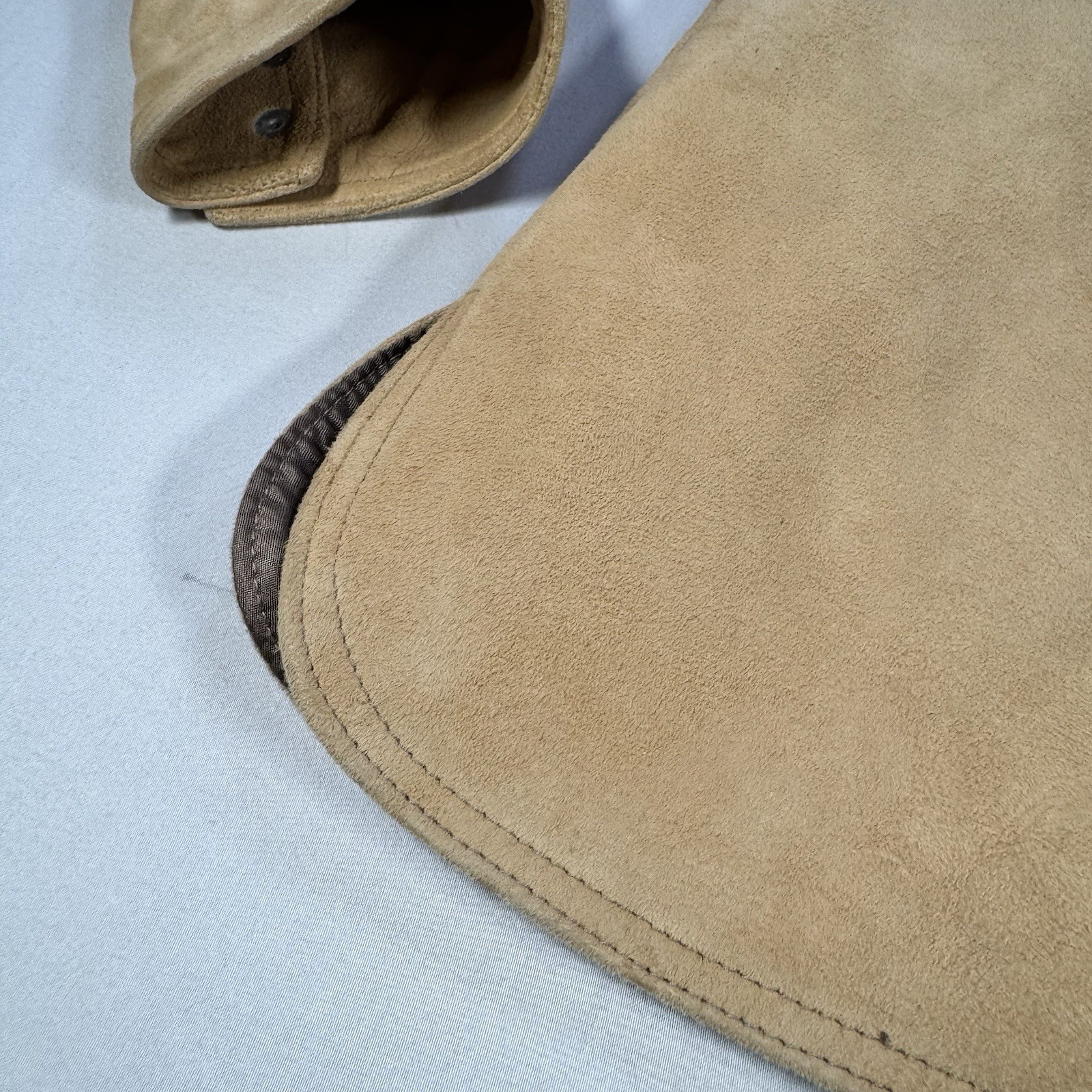 1970s Vintage New England Sportswear Co Suede Jacket Women’s 10 USA Tan