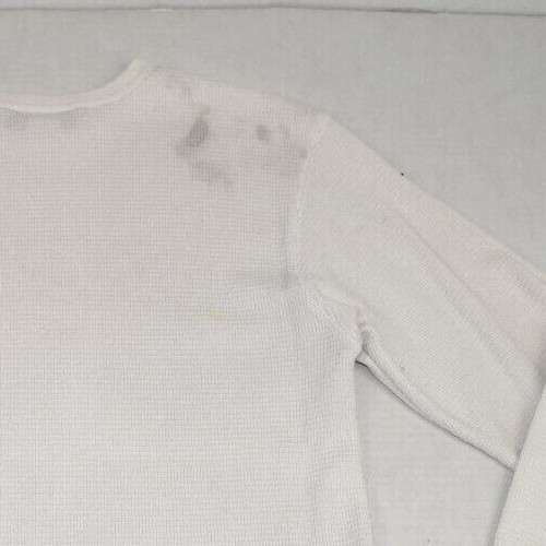 Vintage Thermal Shirt O’Neill Size L 90s White Waffle Weave Surf Wear Made USA