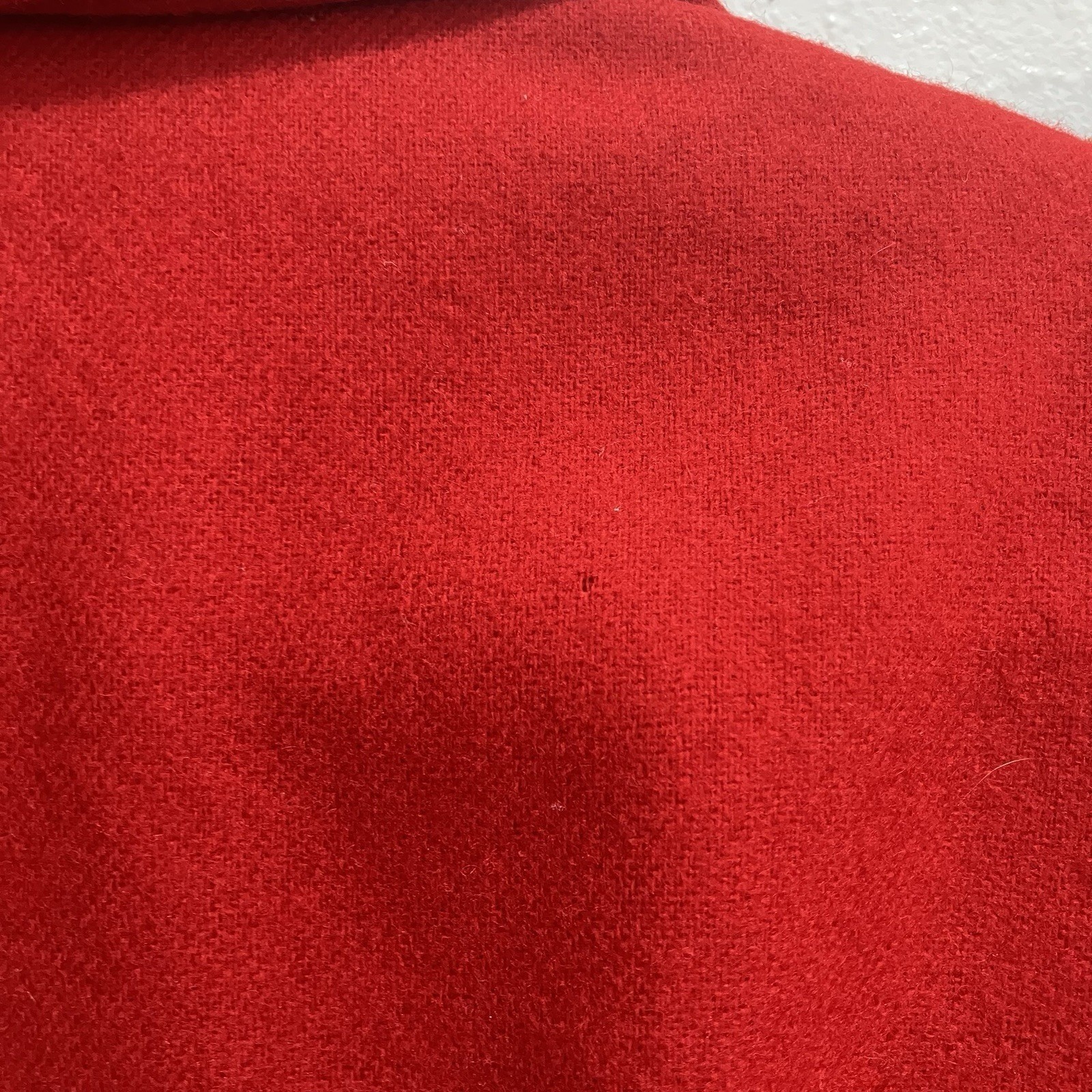 Vintage Savannah Holiday Red Wool Bomber Jacket Size 12 Christmas Grandma