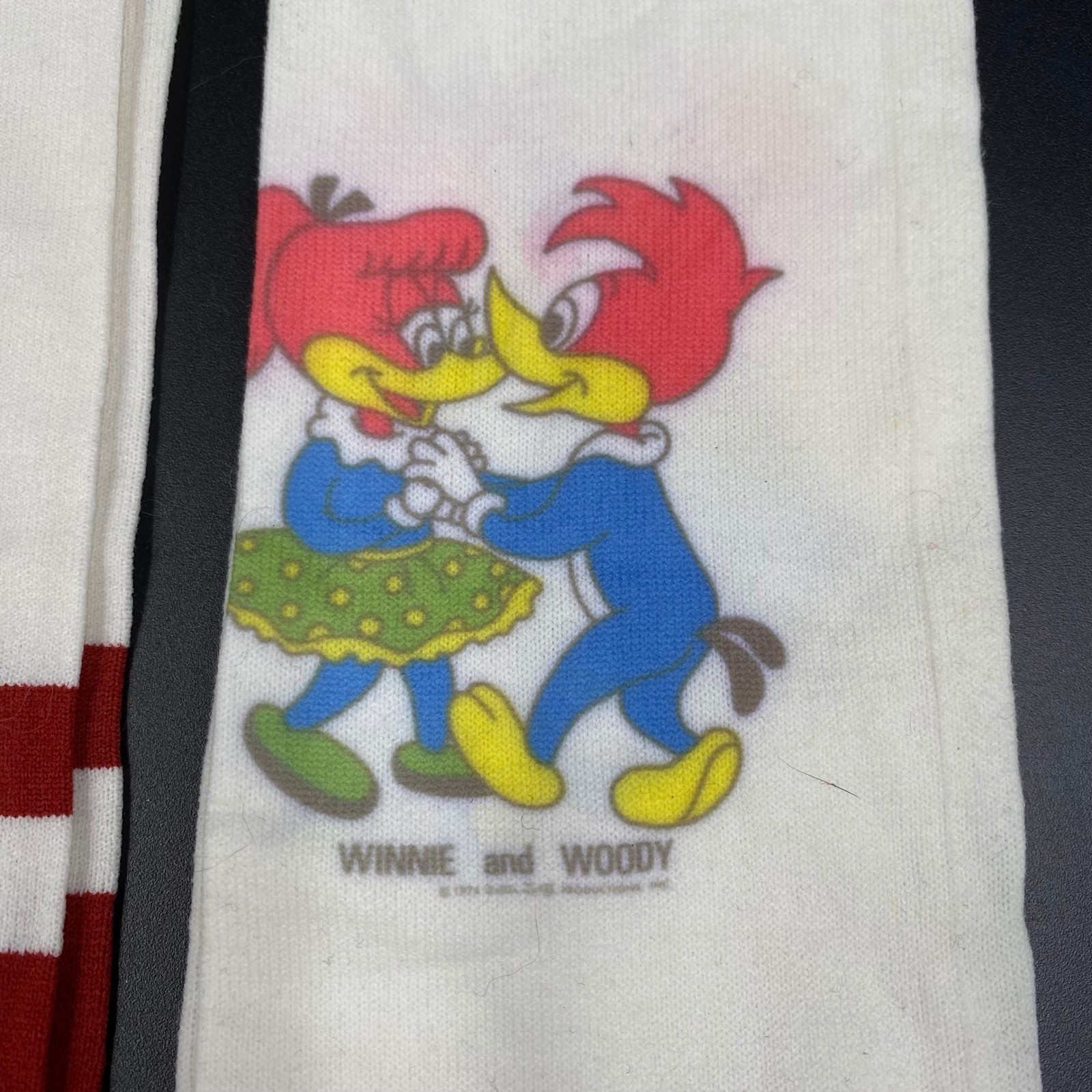 Bonnie Doon Looney Tunes Vintage 70s Knee High Socks Lot Bugs Tweety Woody 8-11