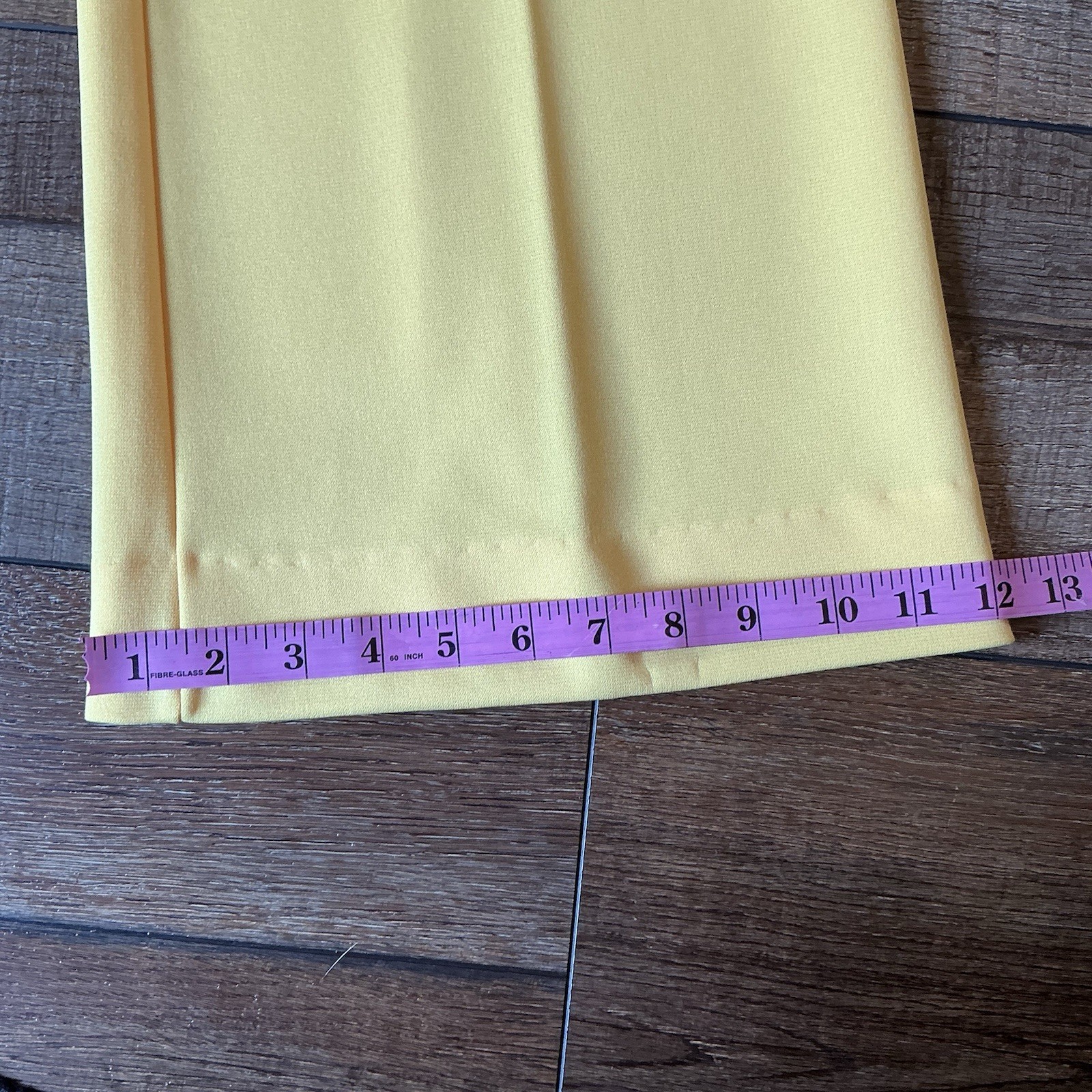 Vintage Mr. Fine Dallas Women’s Pantsuit Size 16 Yellow 2 Piece Set Top #15818