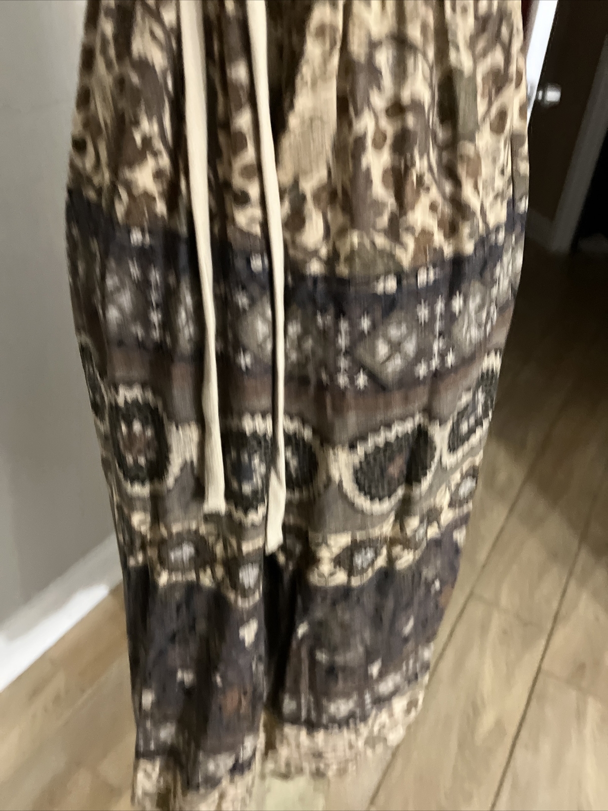 Vintage 80’s Stuart Alan Floral Dress Boho Tieback Sz 8 y9