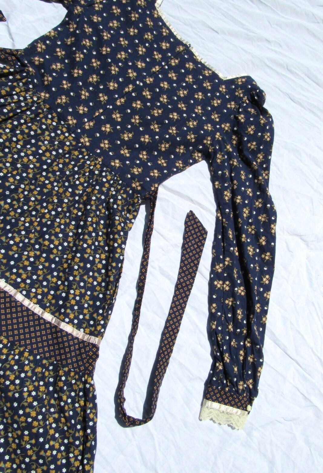 Vtg Gunne Sax Dress Jessica McClintock Prairie Cottage Core Western Victorian