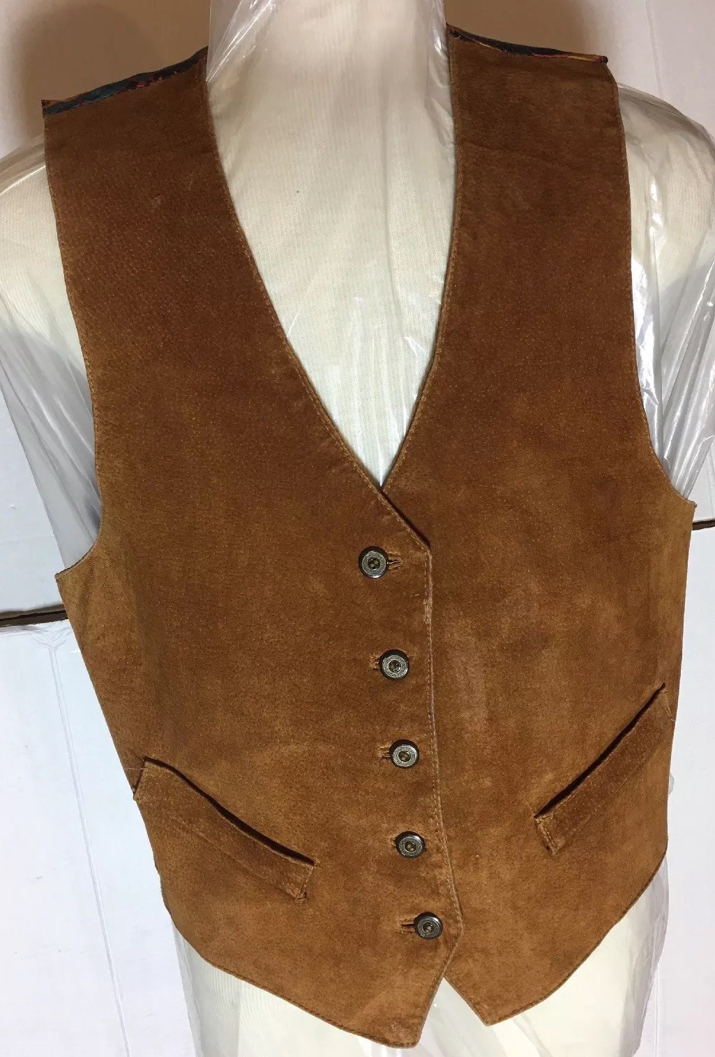 Brand: The Arizona Jean Co brown Suede Leather 90’s Vest Size Medium