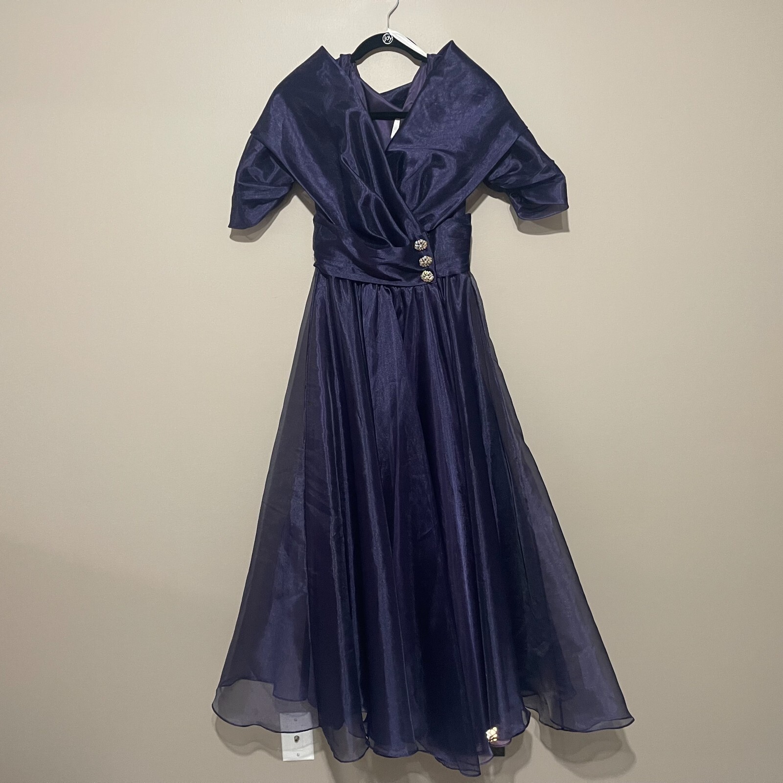 Vintage Watters & Watters Royal Purple Cocktail Dress, Size 4