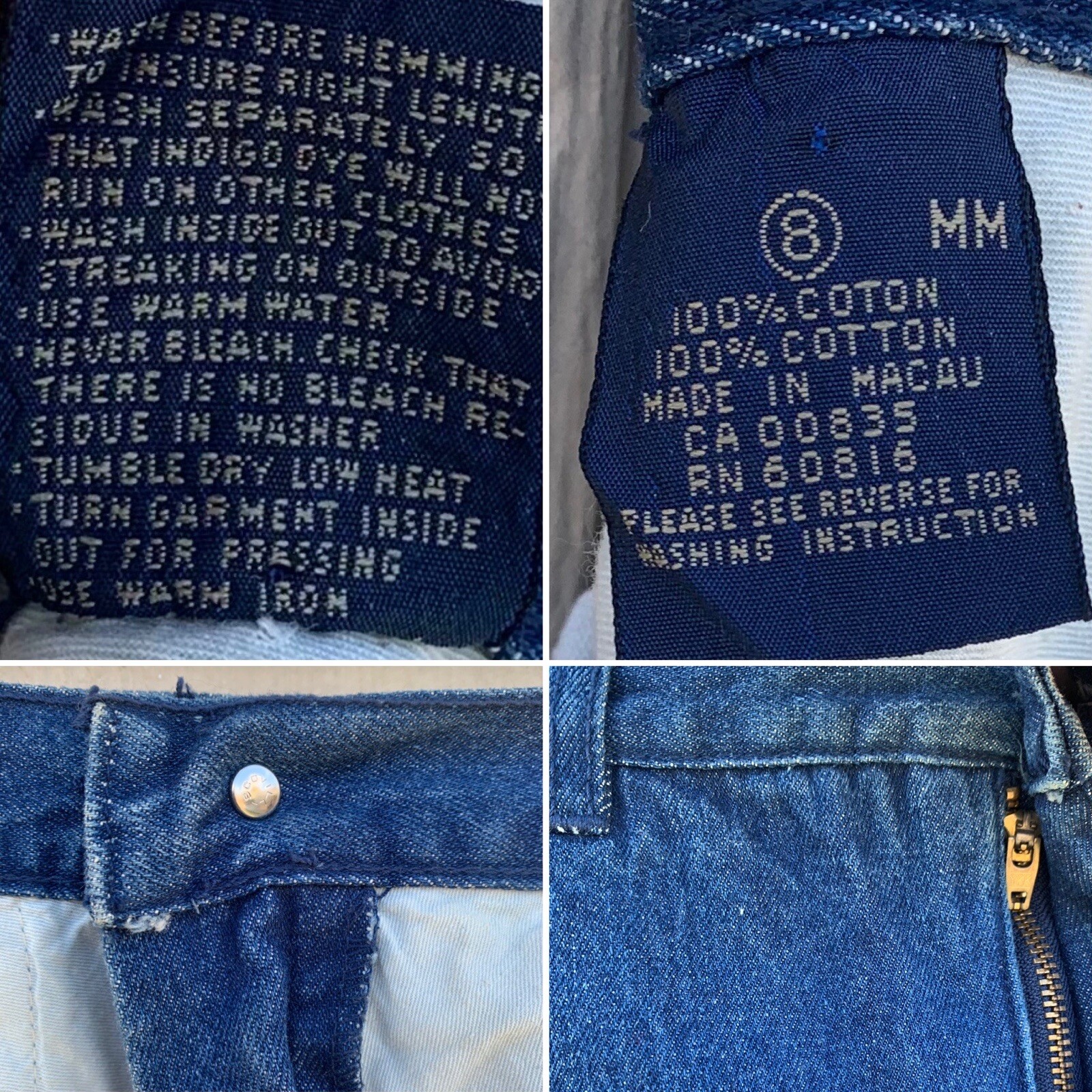 Vintage Gloria Vanderbilt for Murjani Denim Skirt High Waist 8 24 1/2” Waist