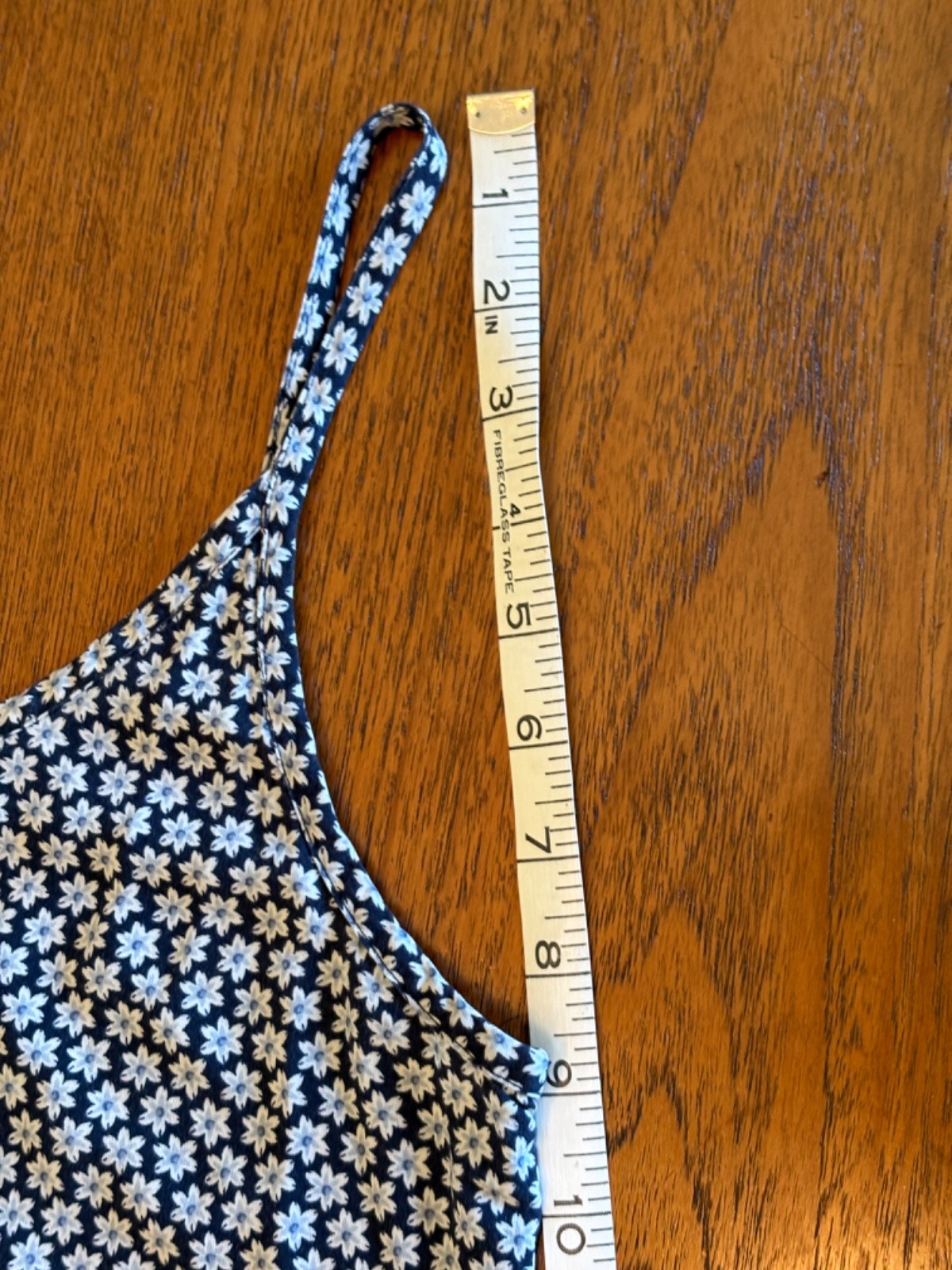 Vintage 90s Slip Dress Blue Floral All That Jazz Midi Sundress Grunge XS Simple