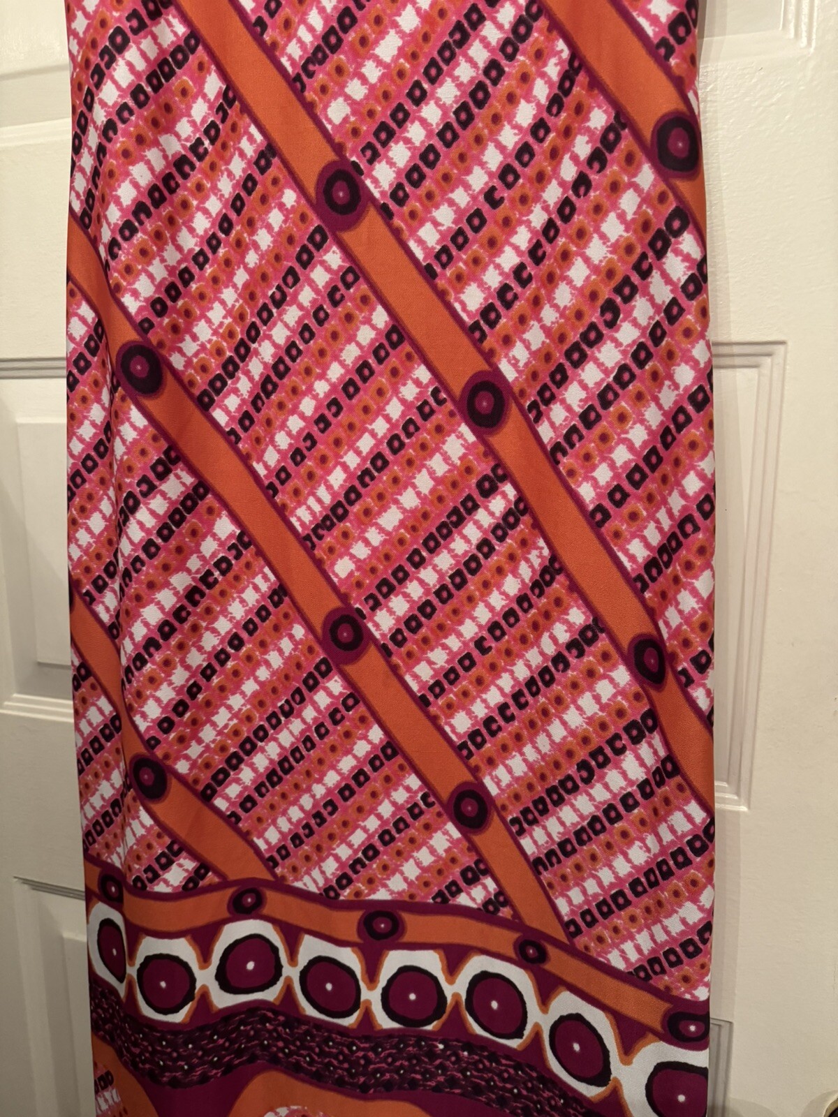 VTG Angela Lanza -Jonathan Phillips Women’s Maxi Dress Italy SizeS/M Belt Go Go