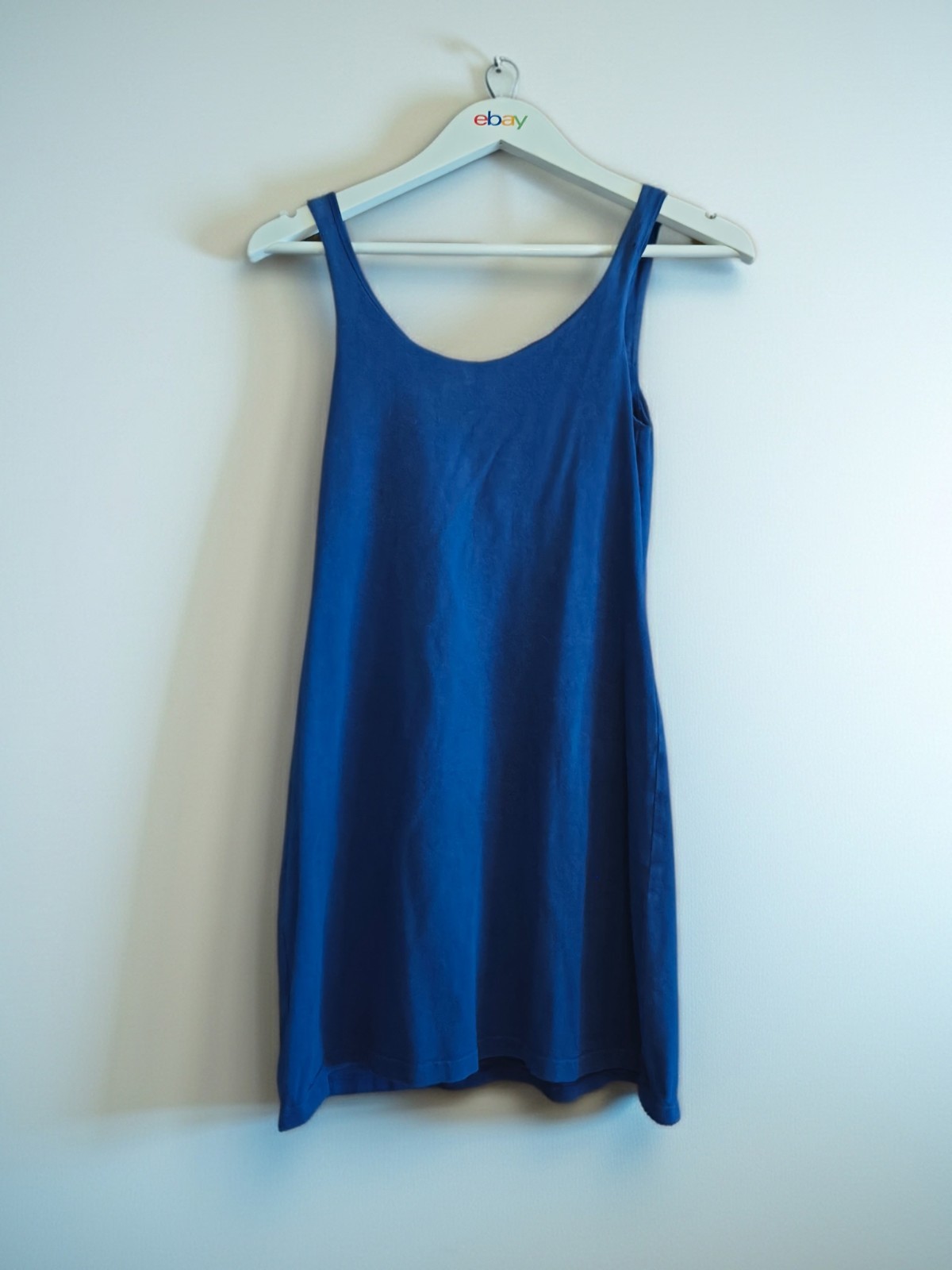 Vintage Y2K Victoria Secret Bra Tops Milkmaid Mini Dress Blue XSmall