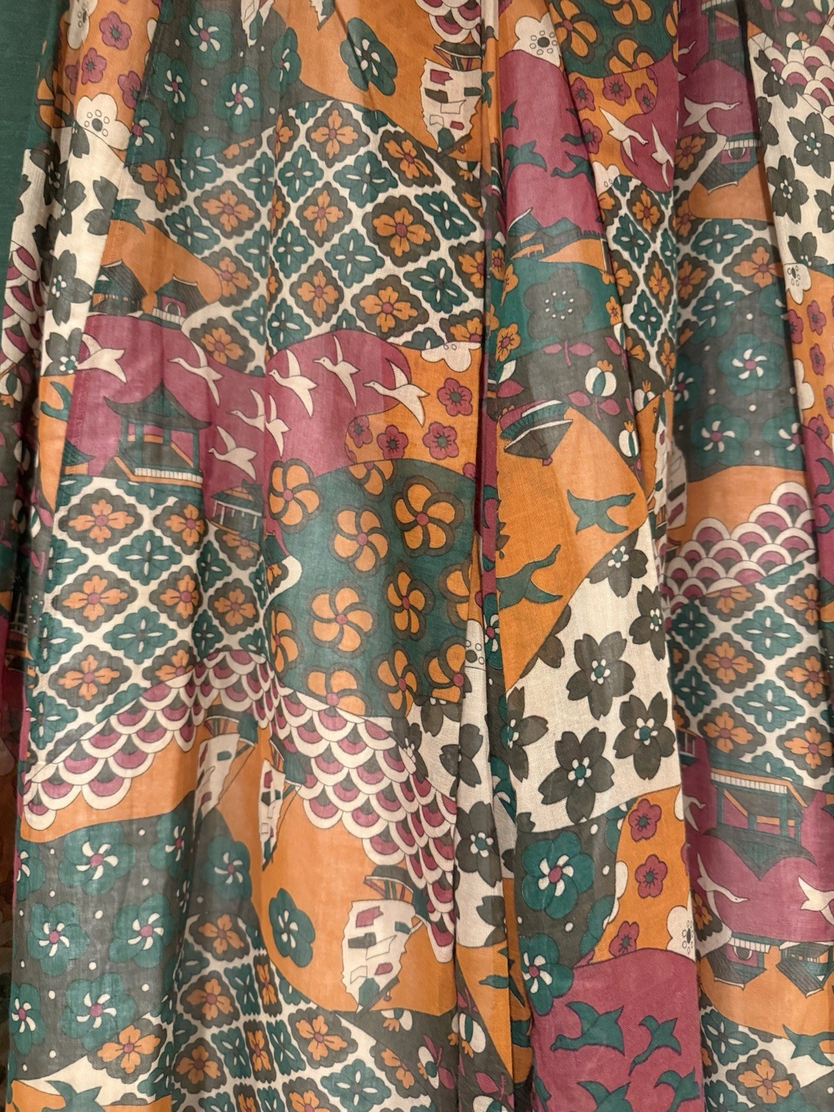 Vintage Chessa Davis Palazzo Pants Maxi Skirt Size M