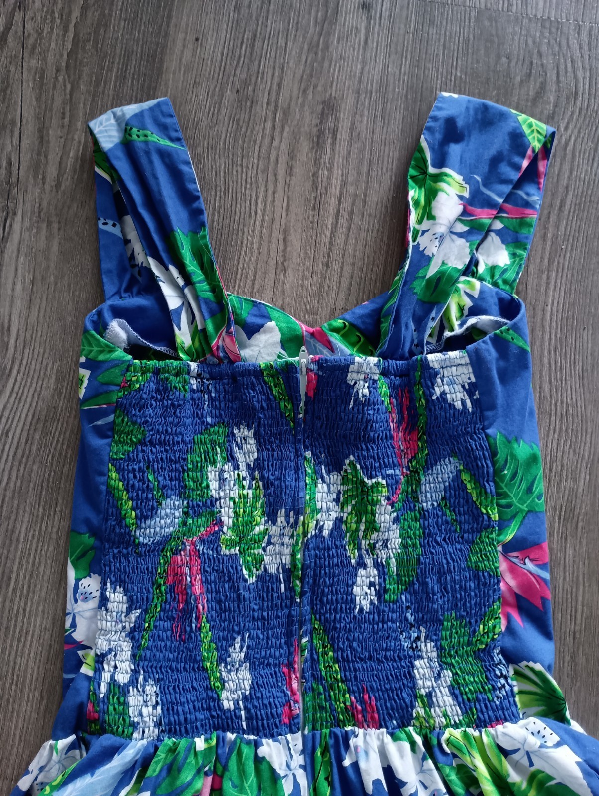 Vintage Shannon Marie Hawaiian Tropical Floral Dress Size S