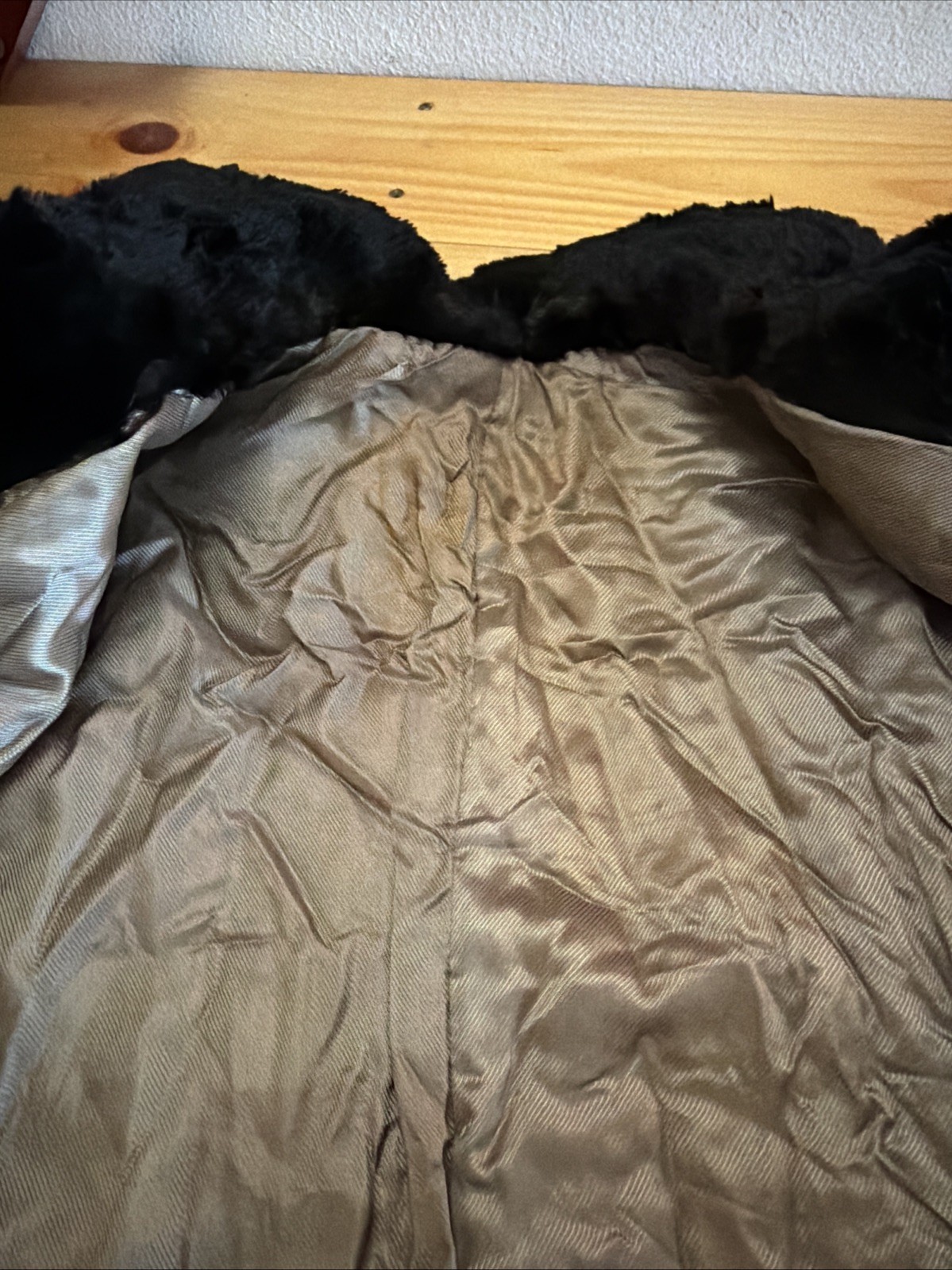 Vintage 1950s Genuine Black Mink Fur Opera Cape One Size