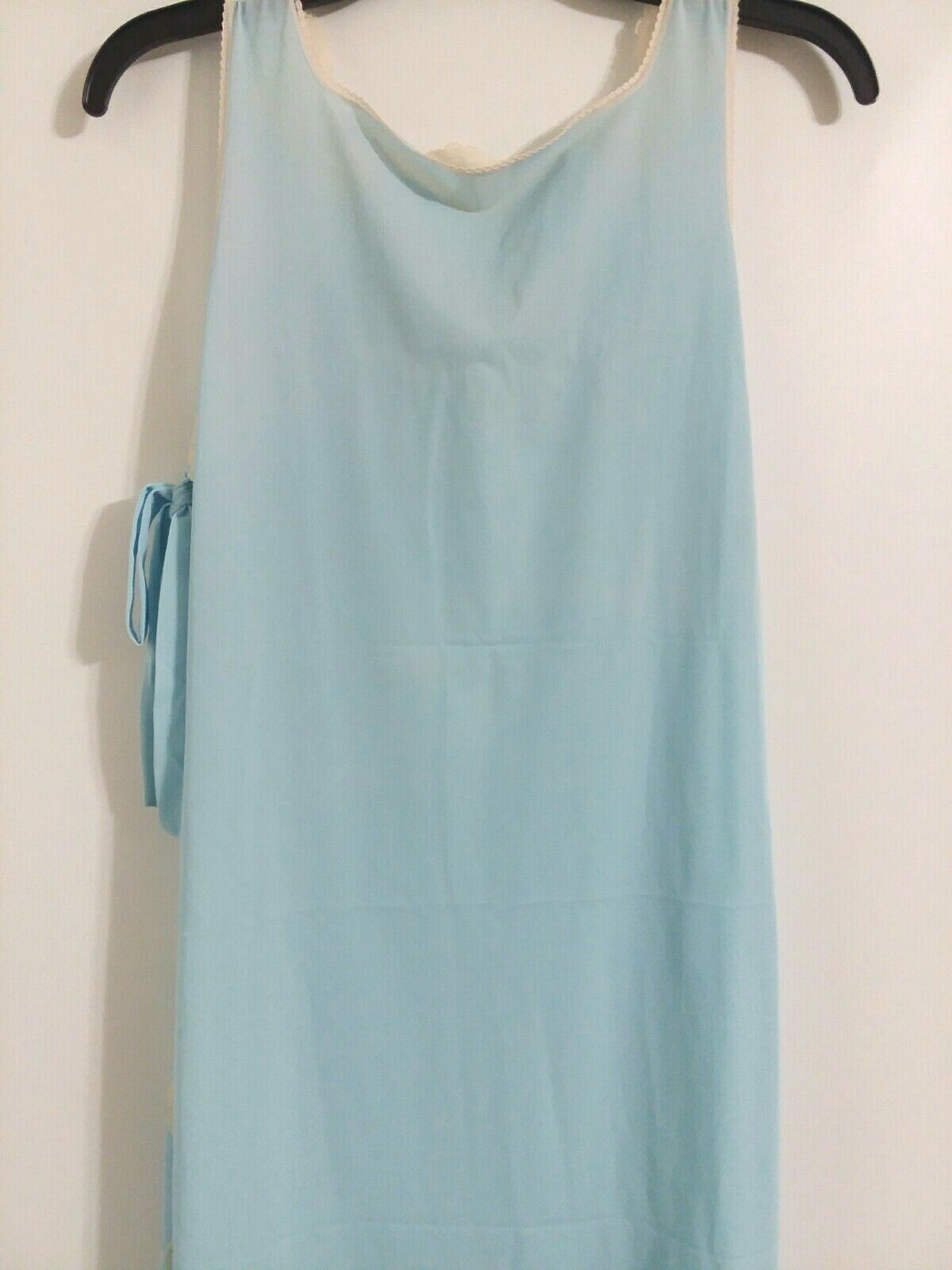 Heiress Nightgown Sleep XS Vintage Long Split Side Tie Lacy Women’s