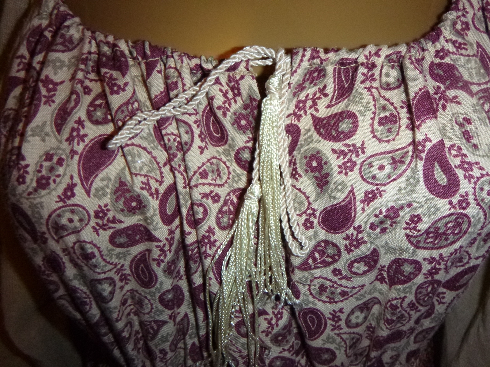 Vintage Young Edwardian Dress ARPEJA Pink Brown Calico Prairie 70’s sz 5
