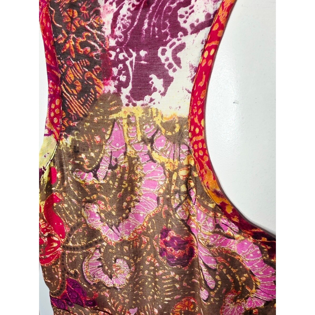 Vintage Y2K Boho Silk Blend Maxi Dress by Alba Conde