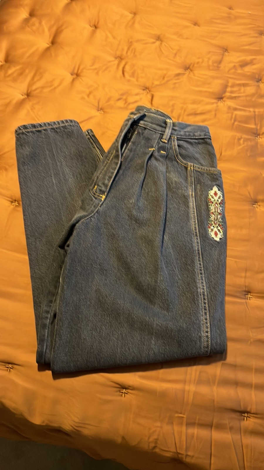 VTG 1990s Together! Mom Jeans size 6 / 26 x 29 Embroidered
