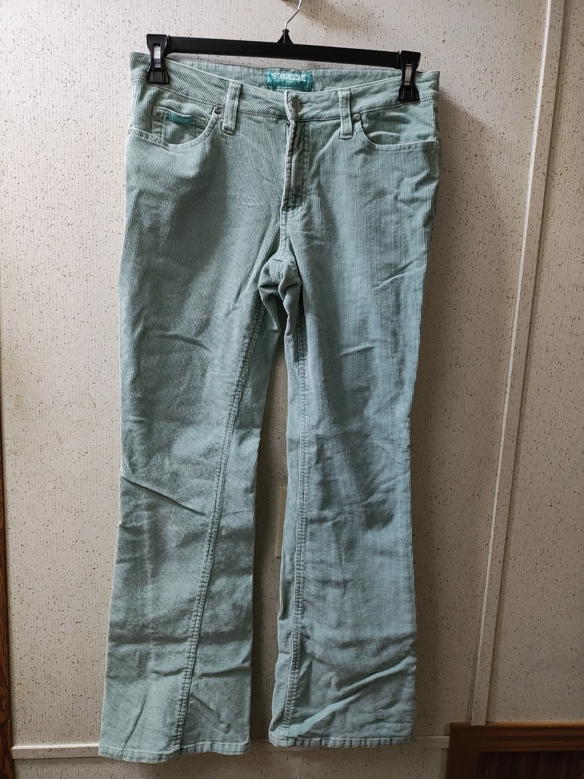 Vintage Squeeze Jeans Corduroy Pants Flare Size 11/12 Powder Blue Y2K 90s Clean