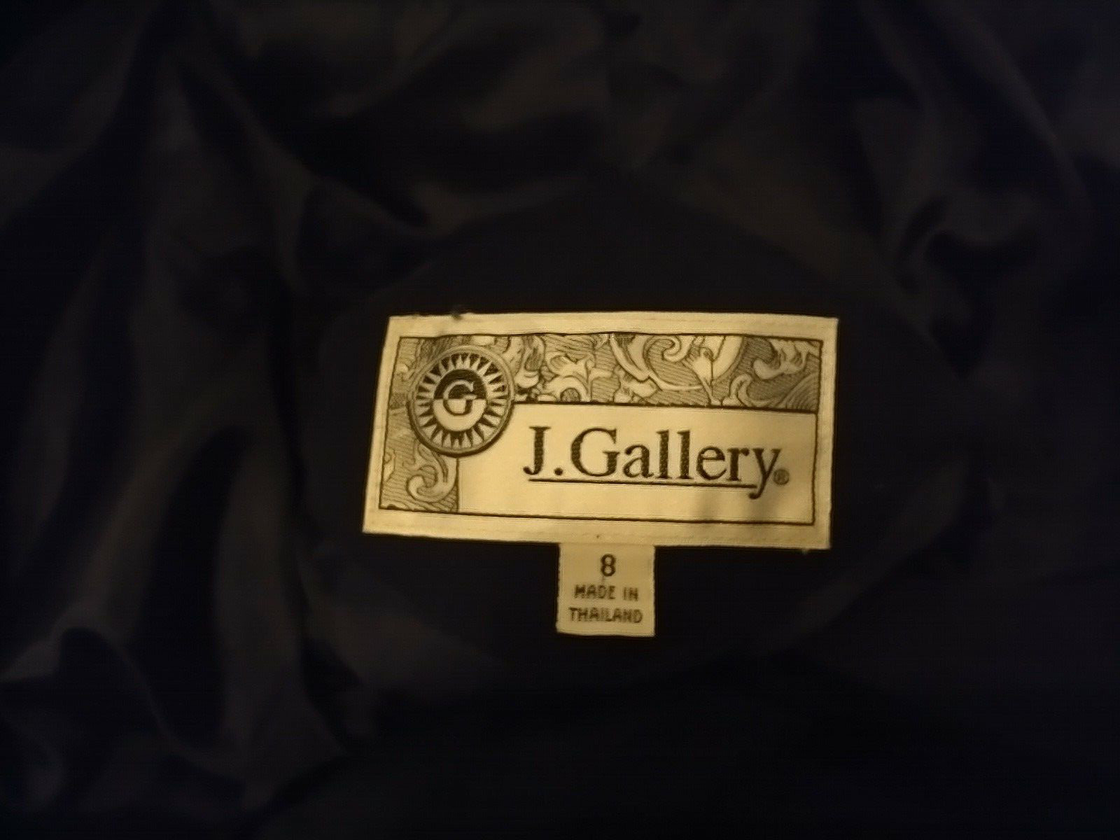 Women’s Vintage J. Gallery Navy Blue Dress Trench Coat Sz 8 Lining Airline Style