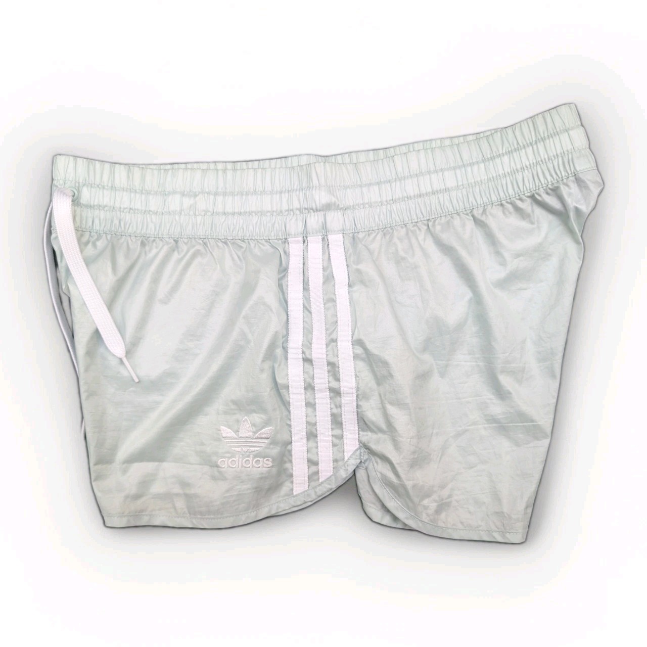 ADIDAS Glanz Shorts Womens 40 Mint Running Casual Swim Trunks Vintage Sports Retro Gym