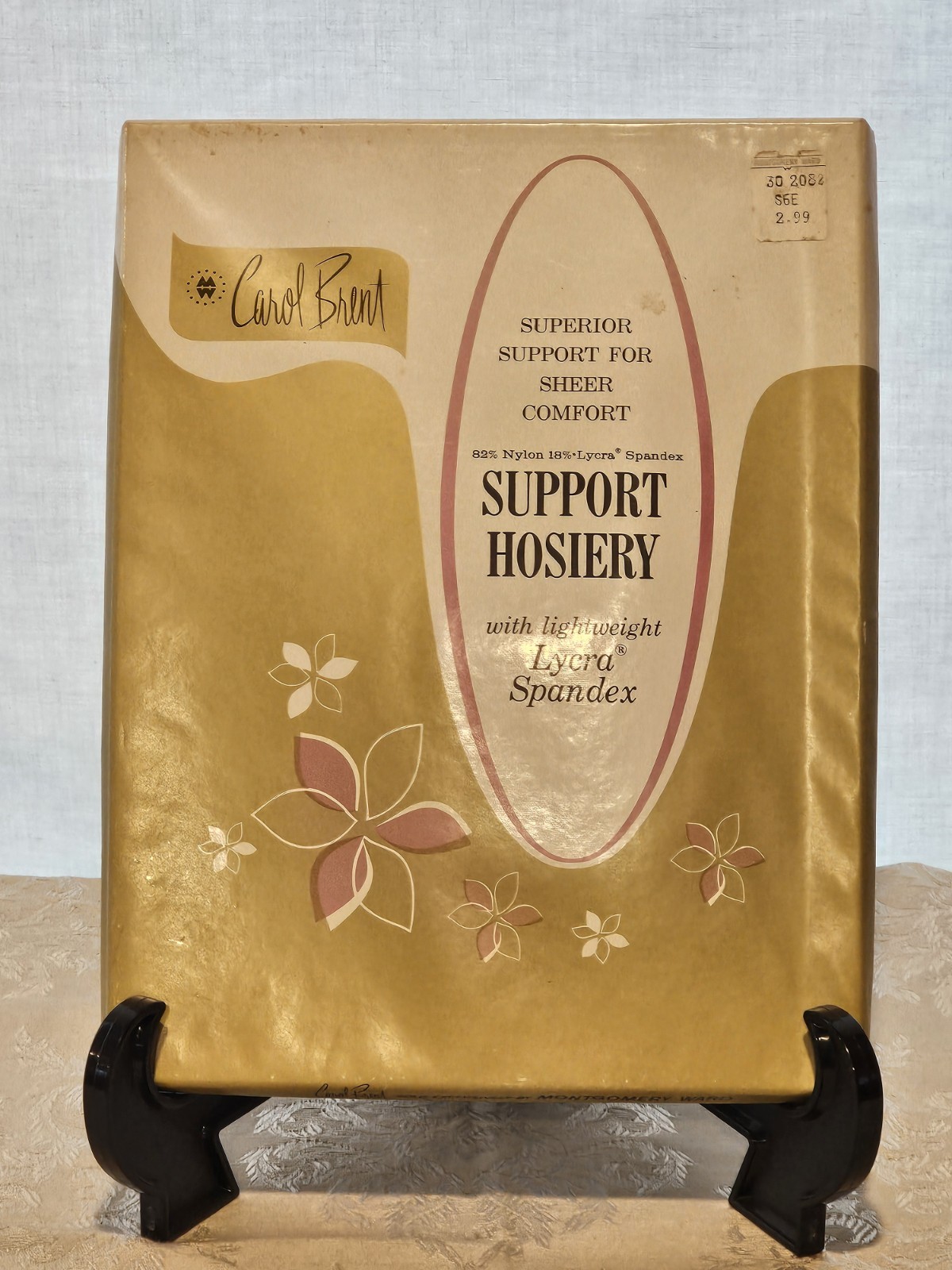 Carol Brent Seamless Thigh High Support Hosiery Beige 11-12 Long