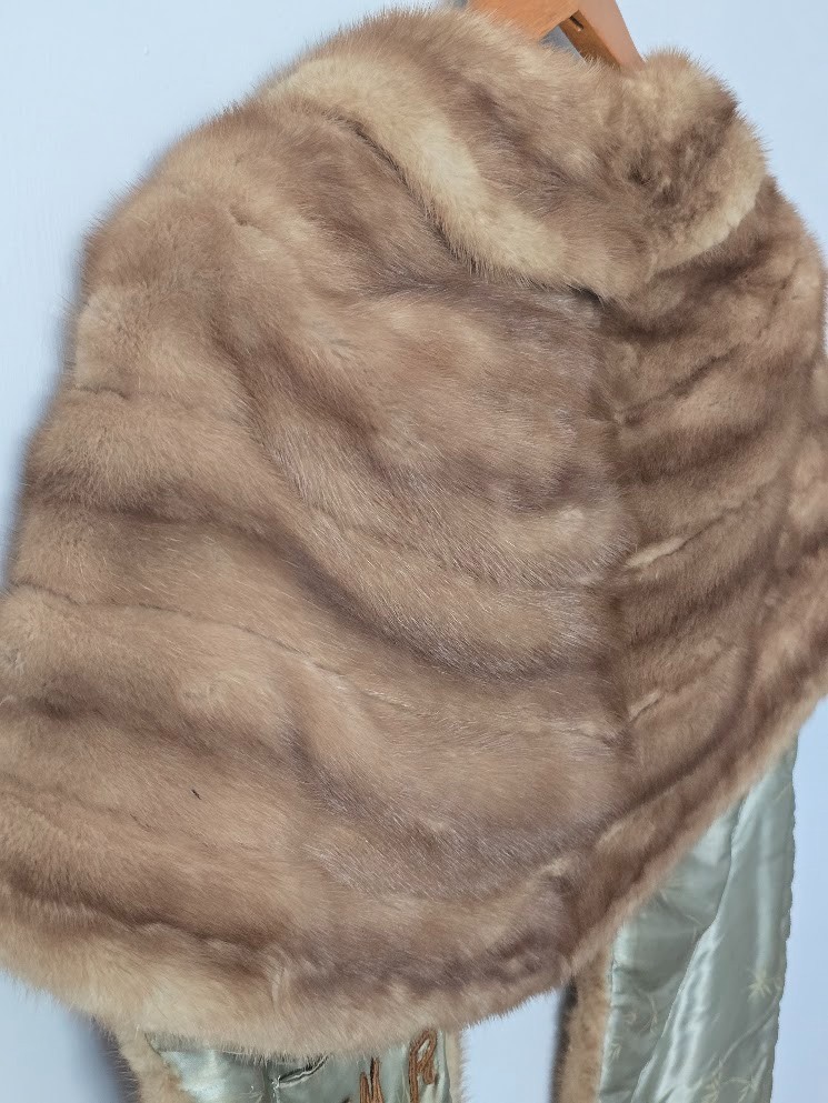 Mink stole vintage EMBA „Autumn Haze” A beauttful color.
