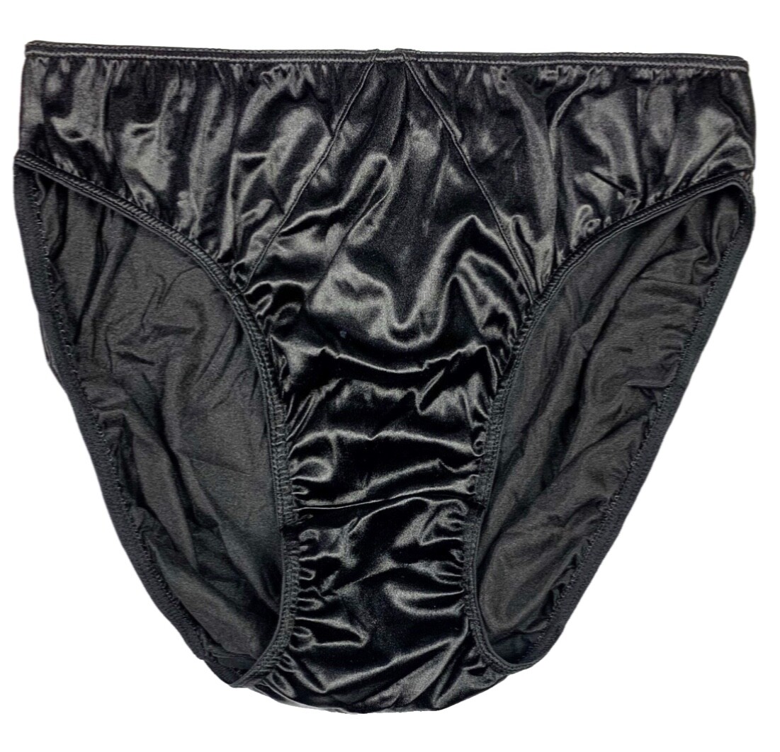 Second Skin Satin Hipster Panty Black 2XL