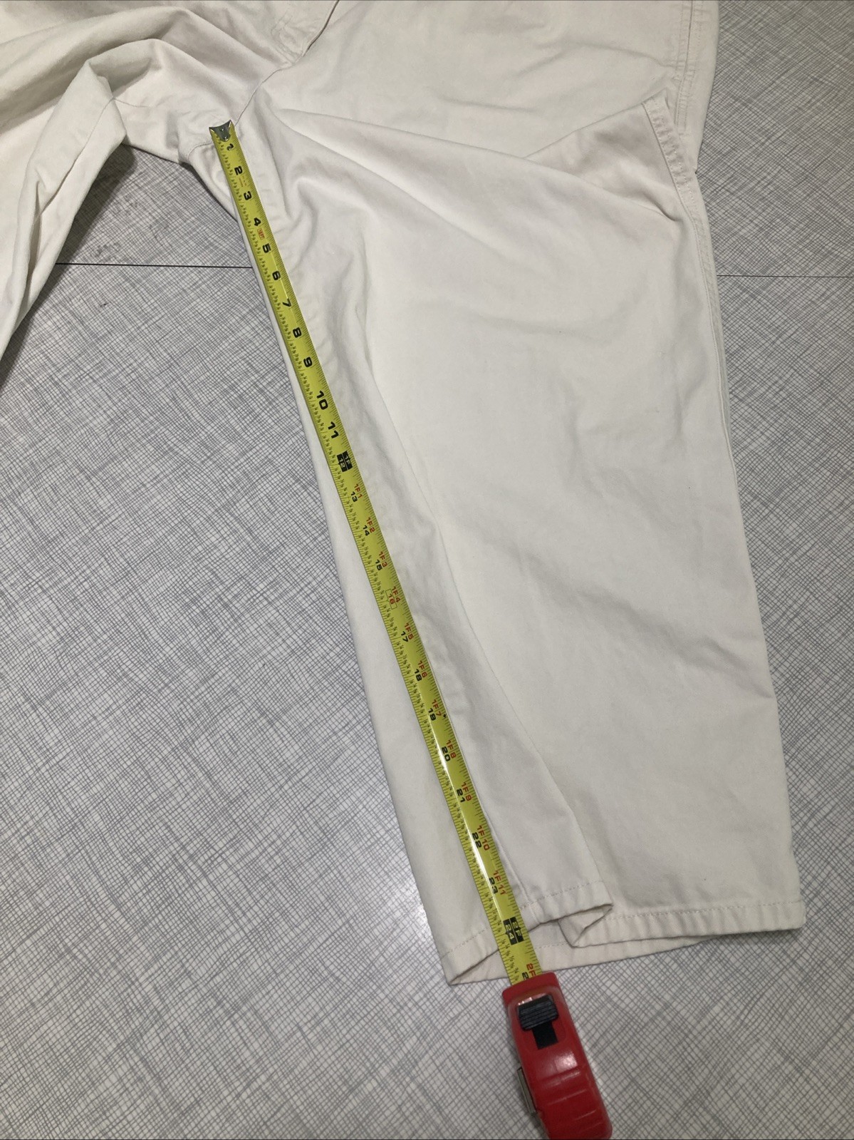 Vtg 80s 90s Herman Geist Sport Tan Capri Pants Drawstring Plus Size 20W FLAWED