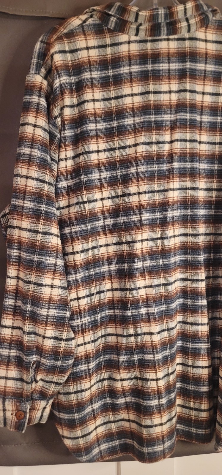 Vintage STEFANO 90s Plaid Button Down Shirt Size 22W Casual Outdoor Red,WT&Blue