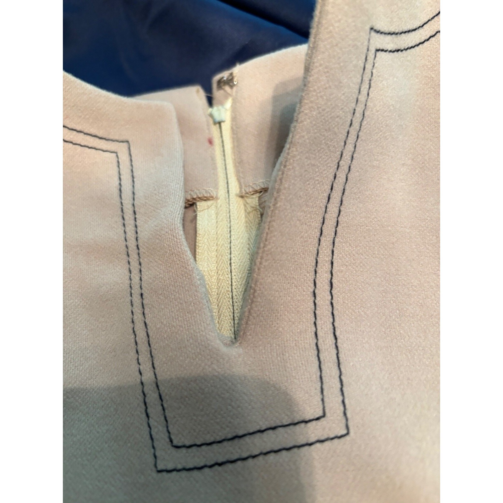 NWT Nardis of Dallas Beige 3/4 Sleeve Dress Size 10 Vintage Orig $100