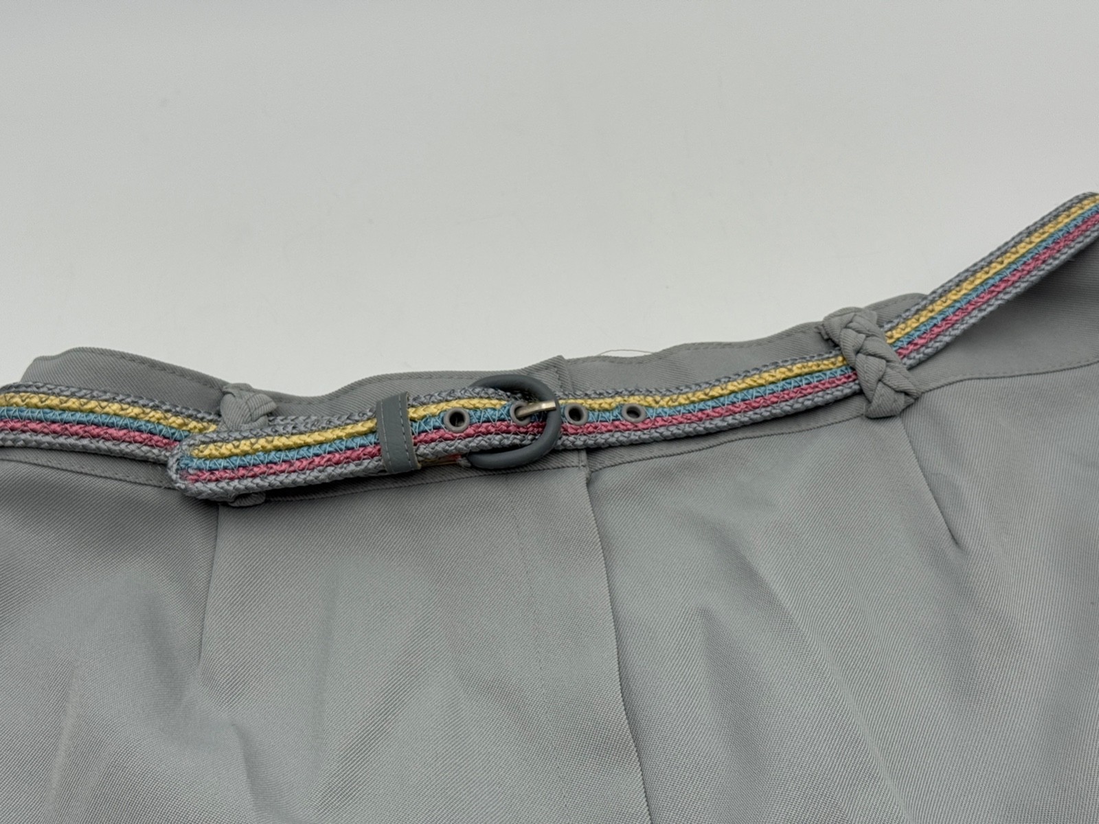 Vintage 1970s Womens Bell Bottom Dress Pants by Panther 15/16 Lt.Gray NOSWD