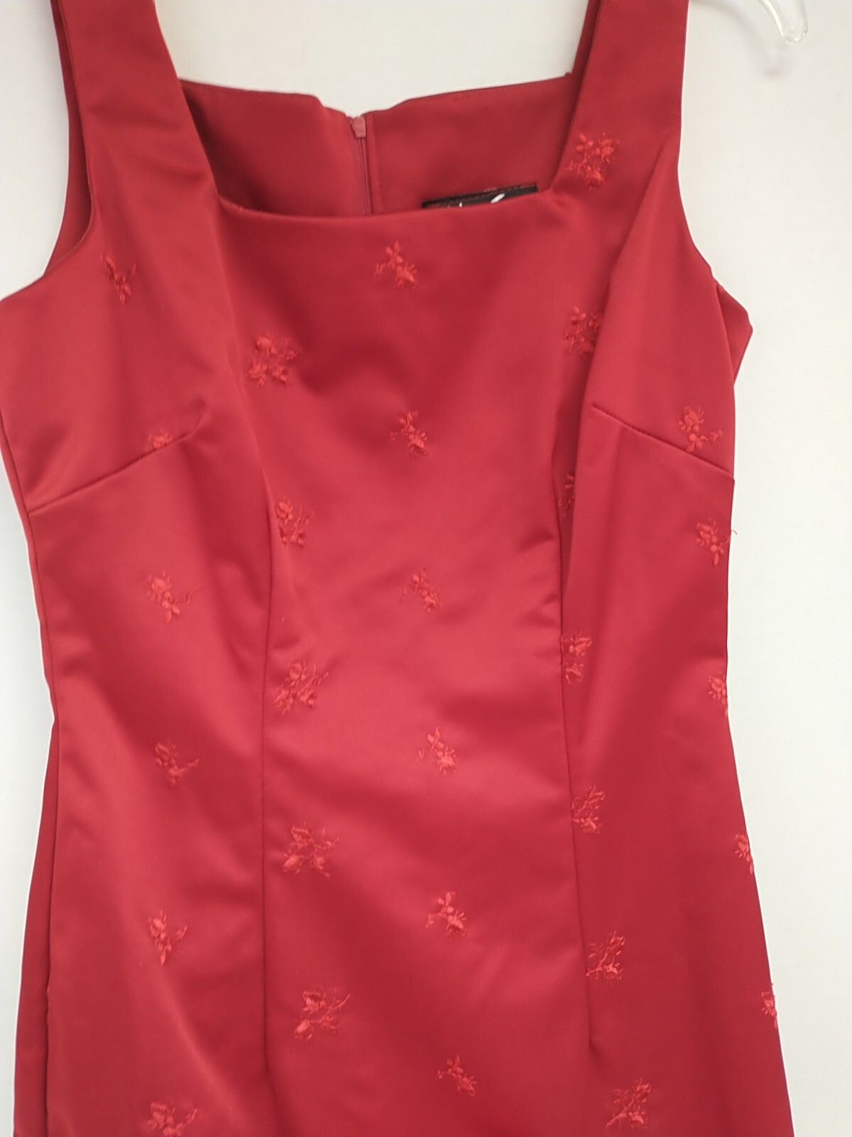 All That Jazz Women’s Vintage 1990’s Red Sleeveless Dress Size – Size 7/8 Satin